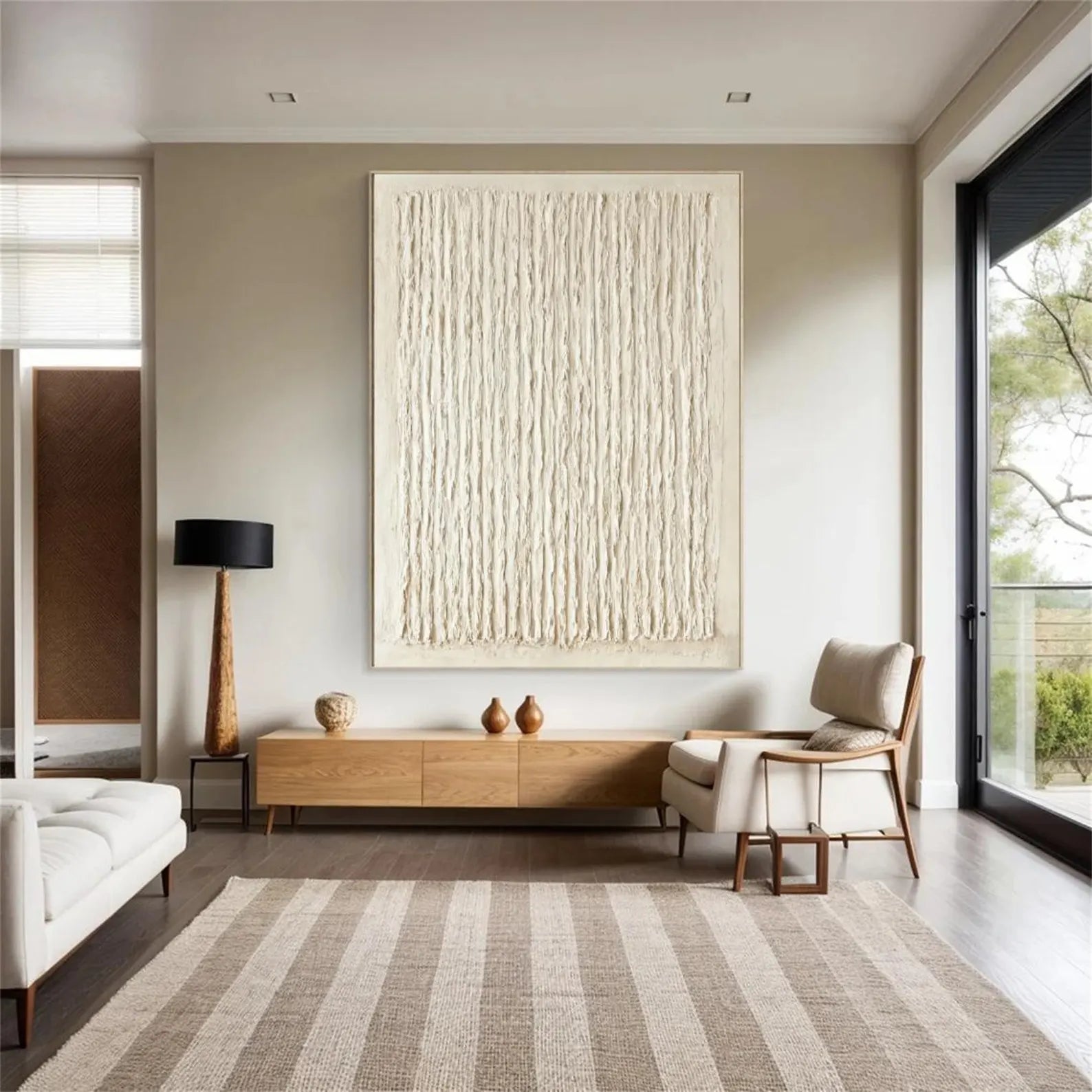 Textured Linear Art | Calm Grace
