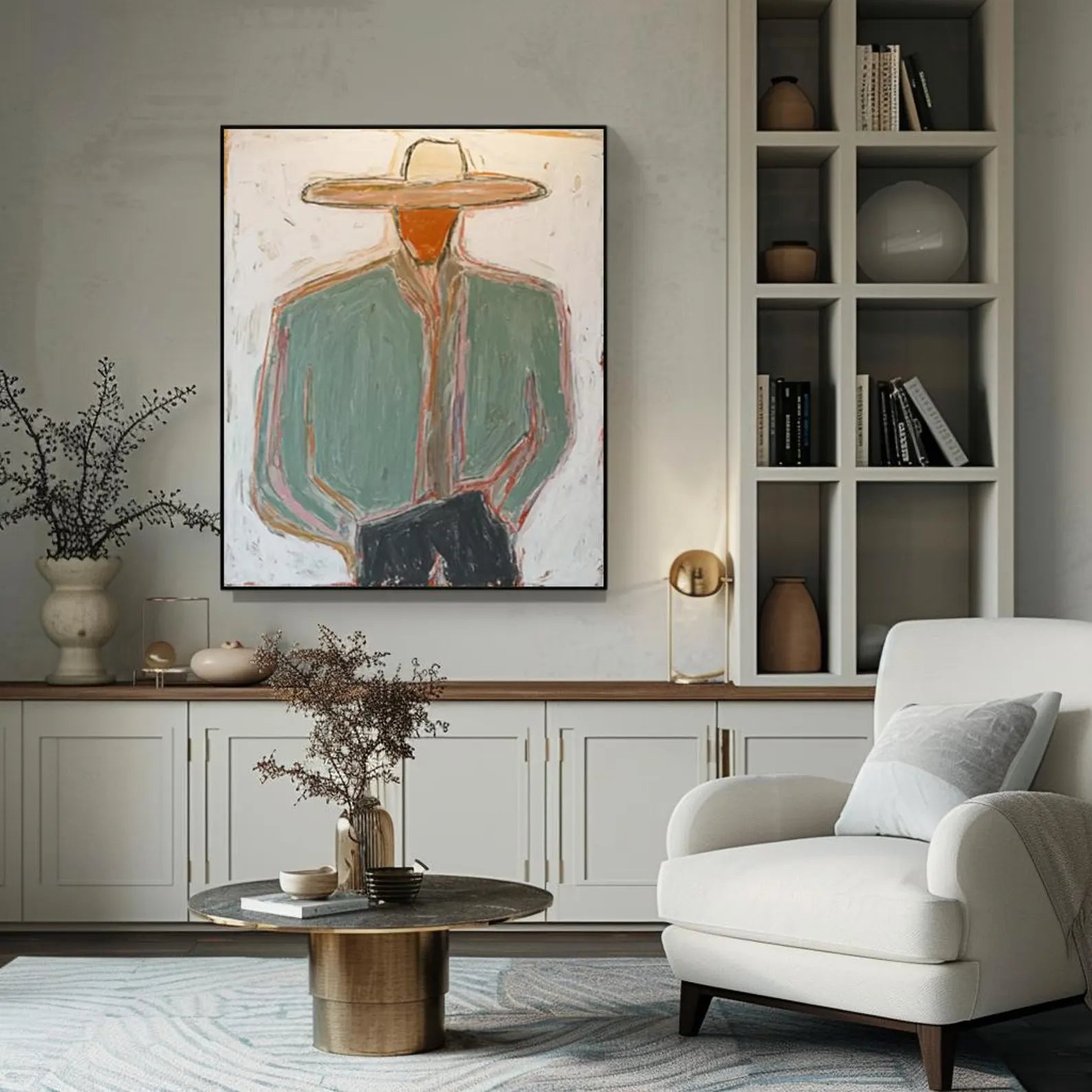 Textured Figural Leisure | Wide Brim