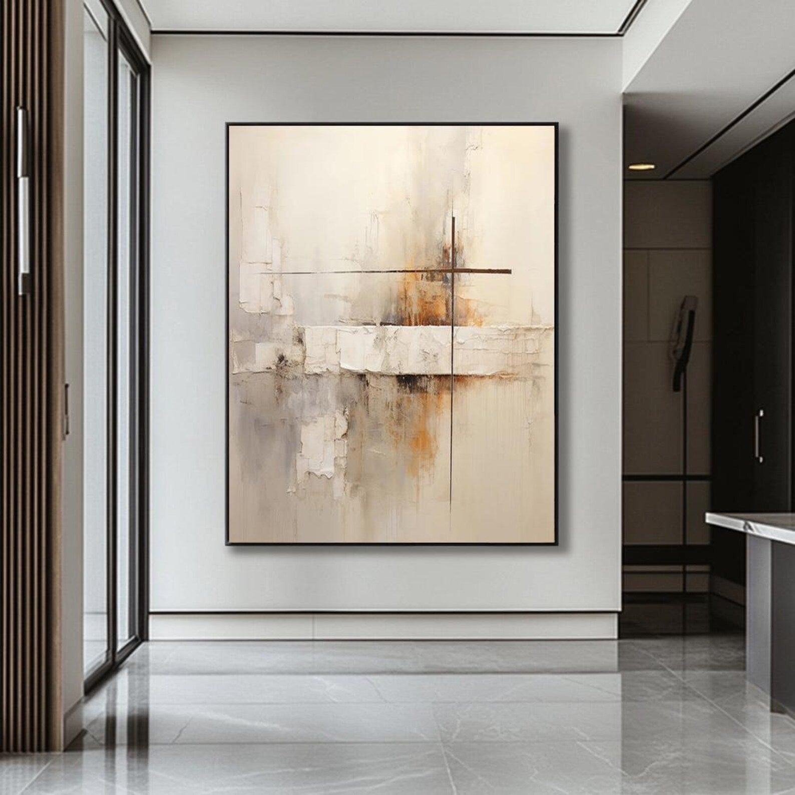 Textured Abstract Serenity | Warm Undertones