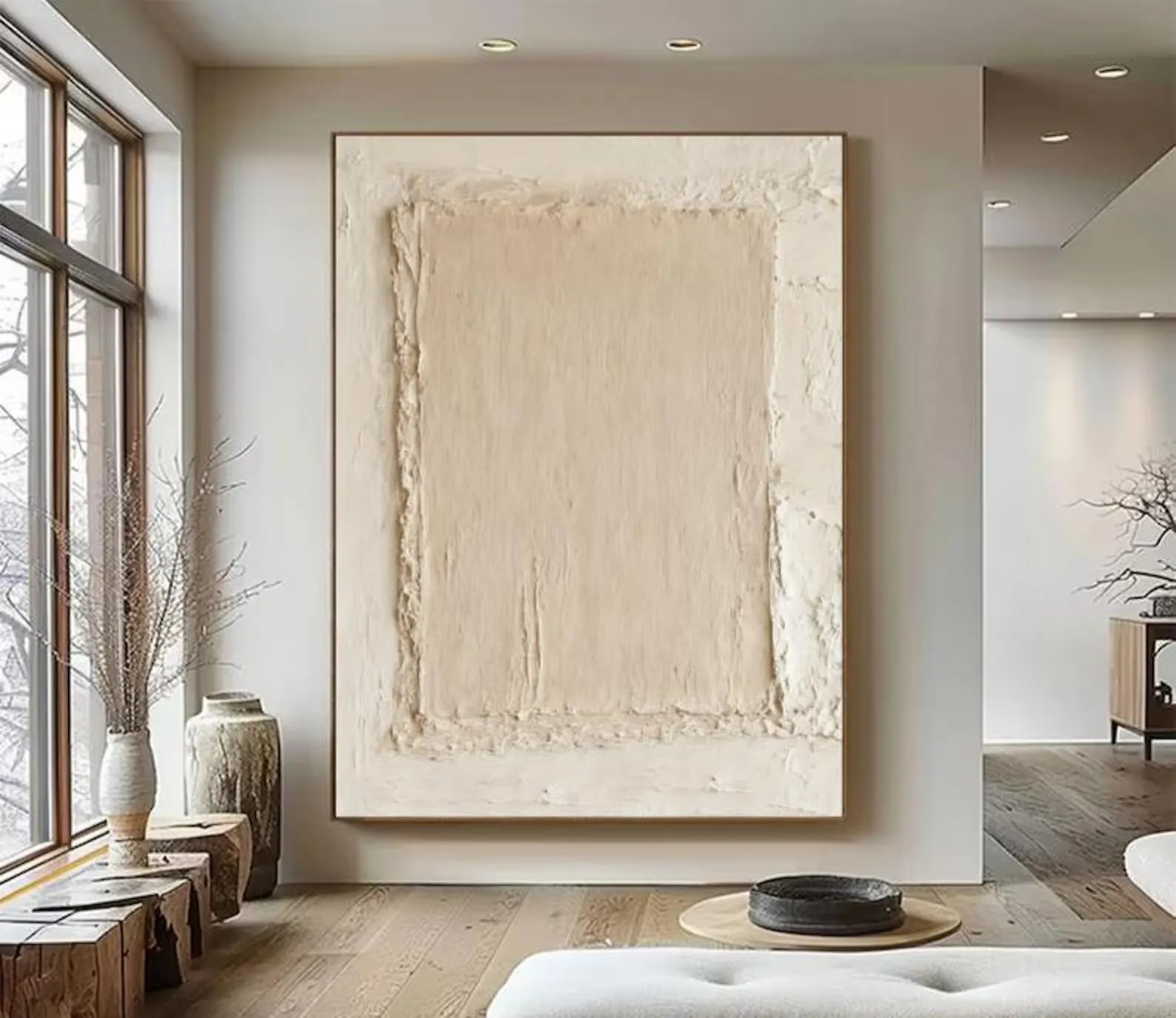 Textured Neutral Art | Tranquil Elegance