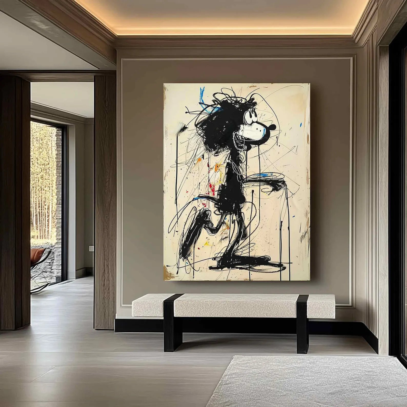 Textured Graffiti Style Abstract | Dynamic Luxe