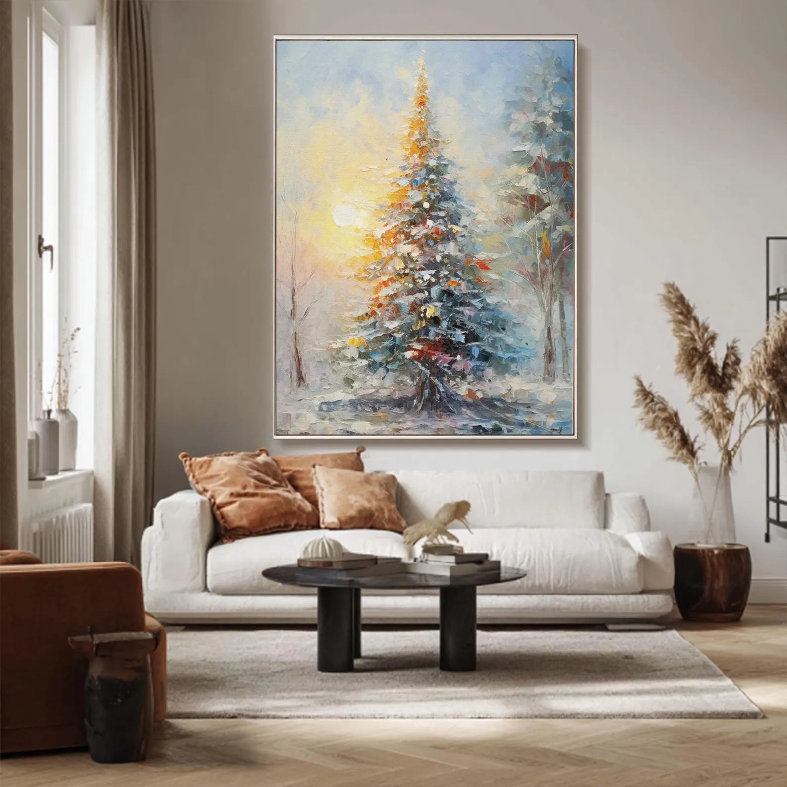 Textured Pine Opulence | Sunset Frost