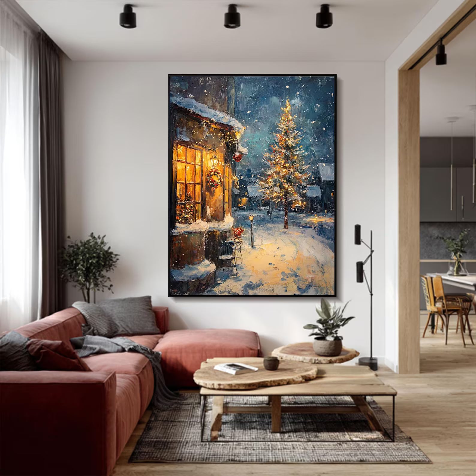 Textured Wintry Radiance | Christmas Eve