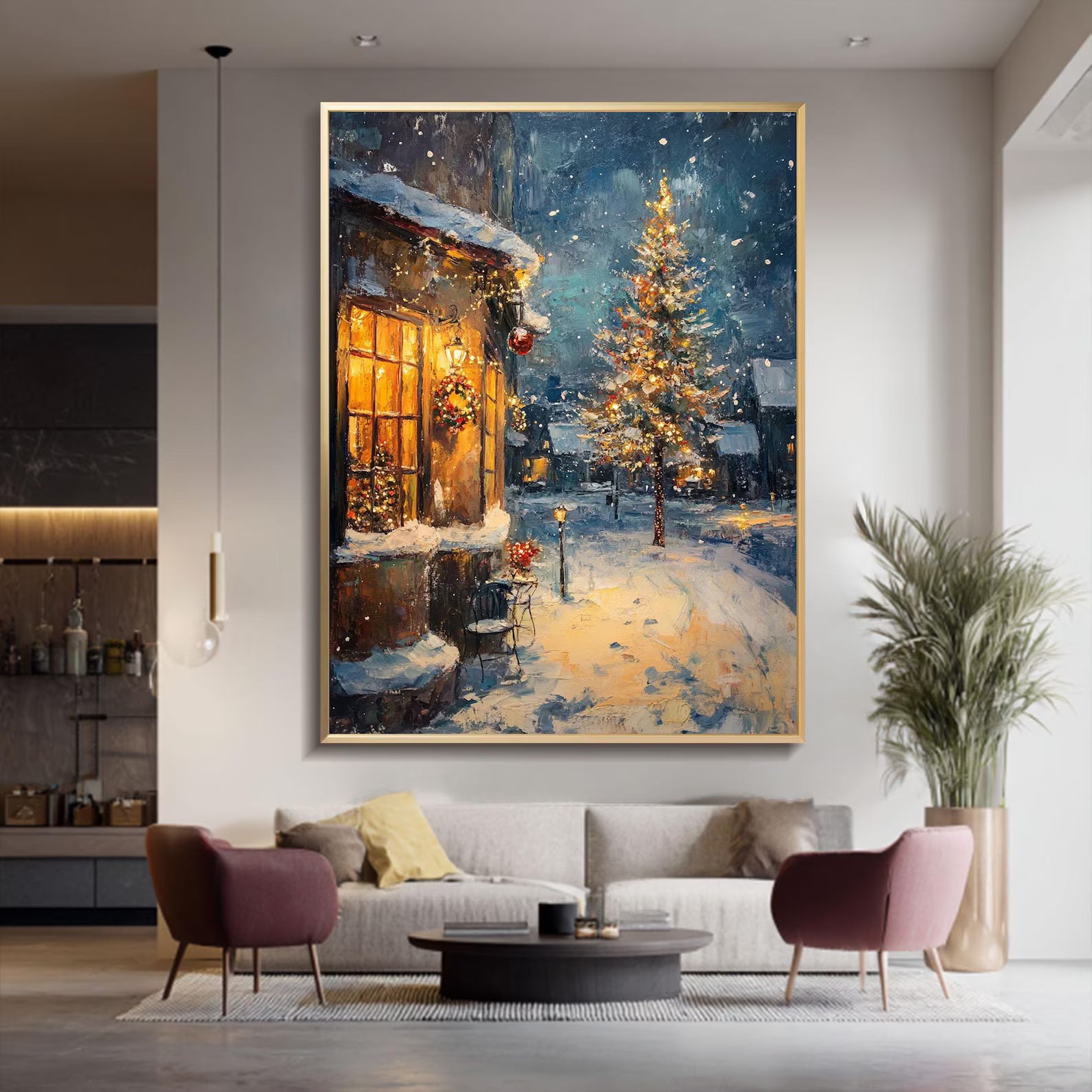 Textured Wintry Radiance | Christmas Eve