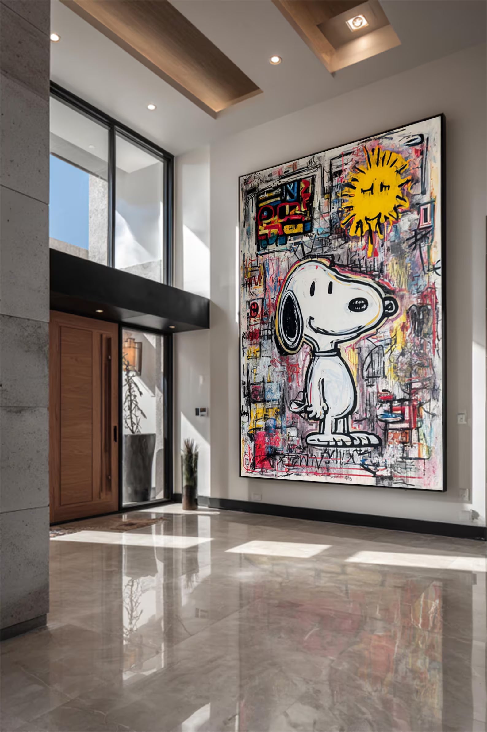 Textured Graffiti Flair | Snoopy Pop