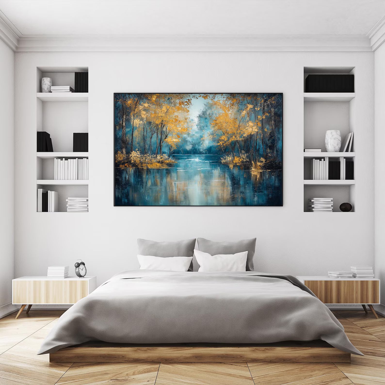 Textured Woodland Glow | Golden Foliage