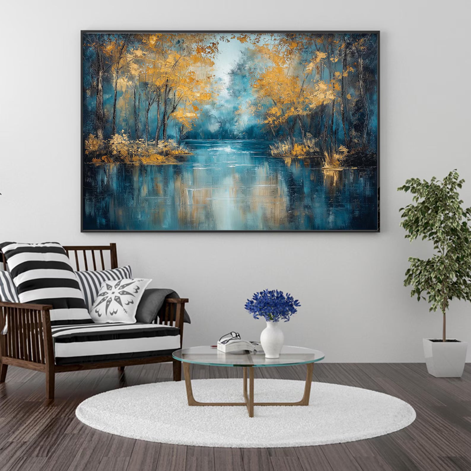 Textured Woodland Glow | Golden Foliage