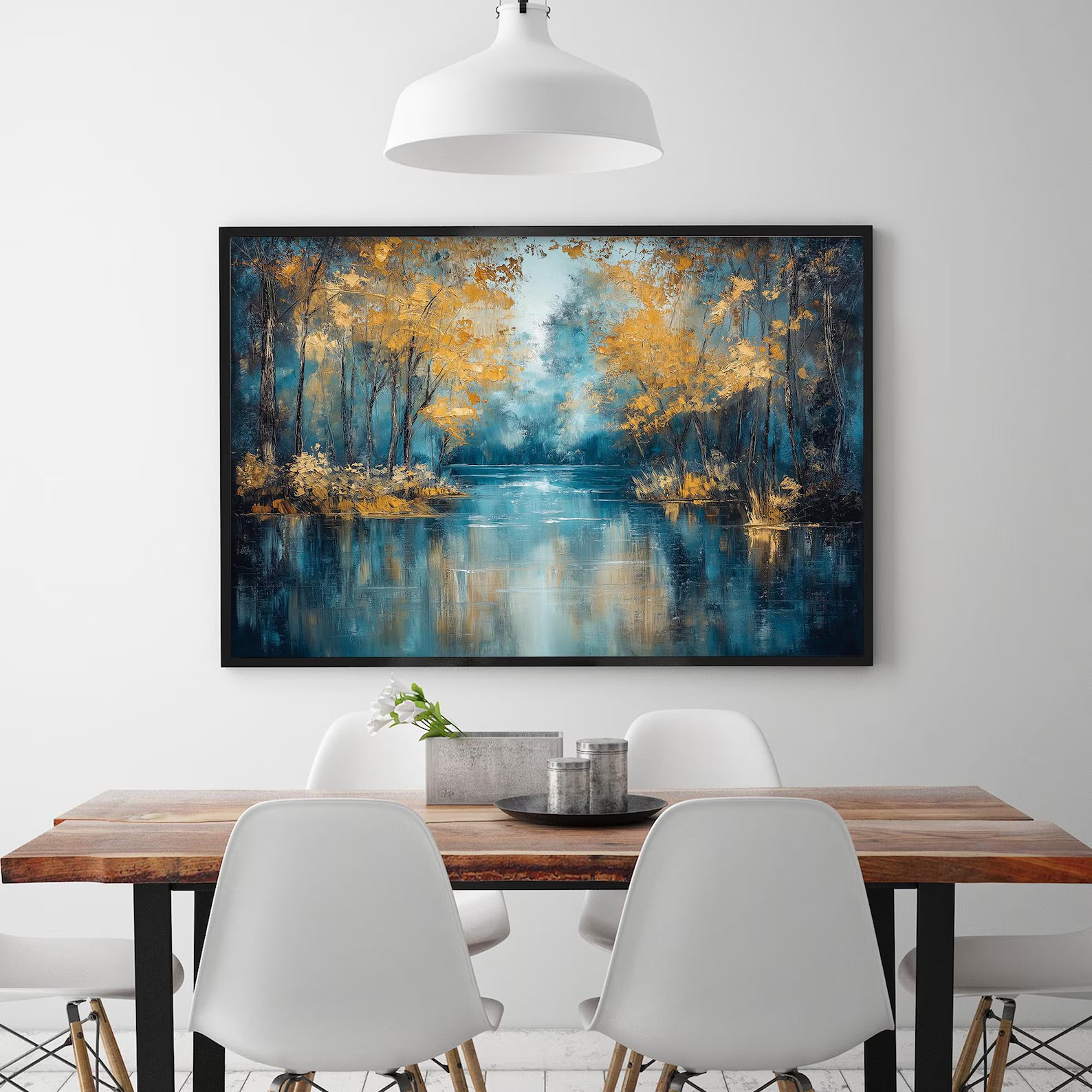 Textured Woodland Glow | Golden Foliage