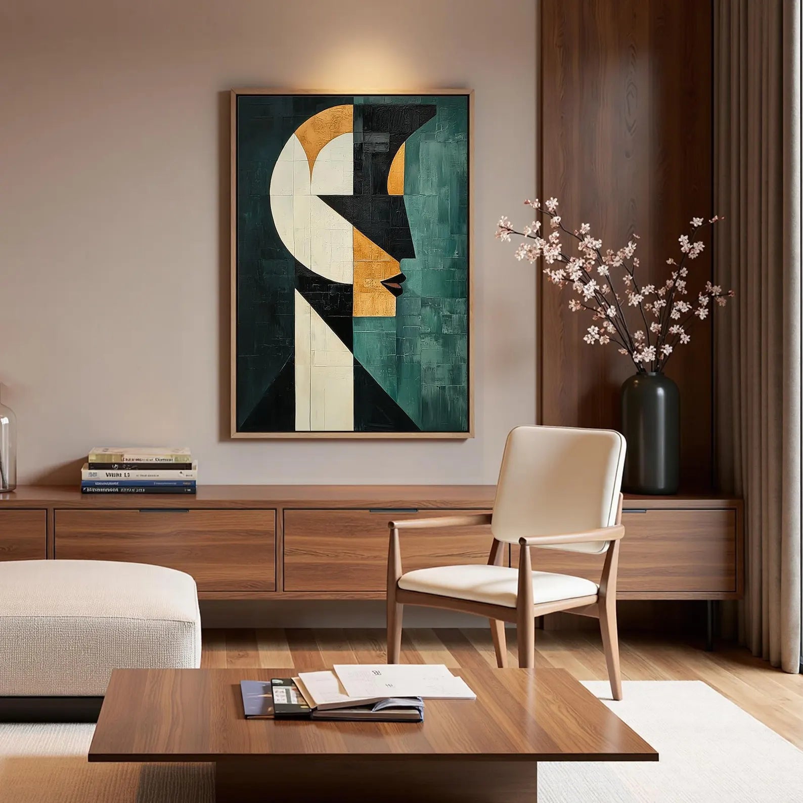 Textured Geometric Profile | Gilded Hues