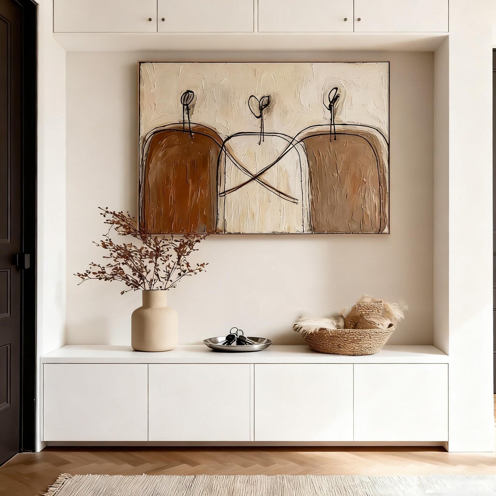 Textured Minimalist Silhouettes | Earth Hues