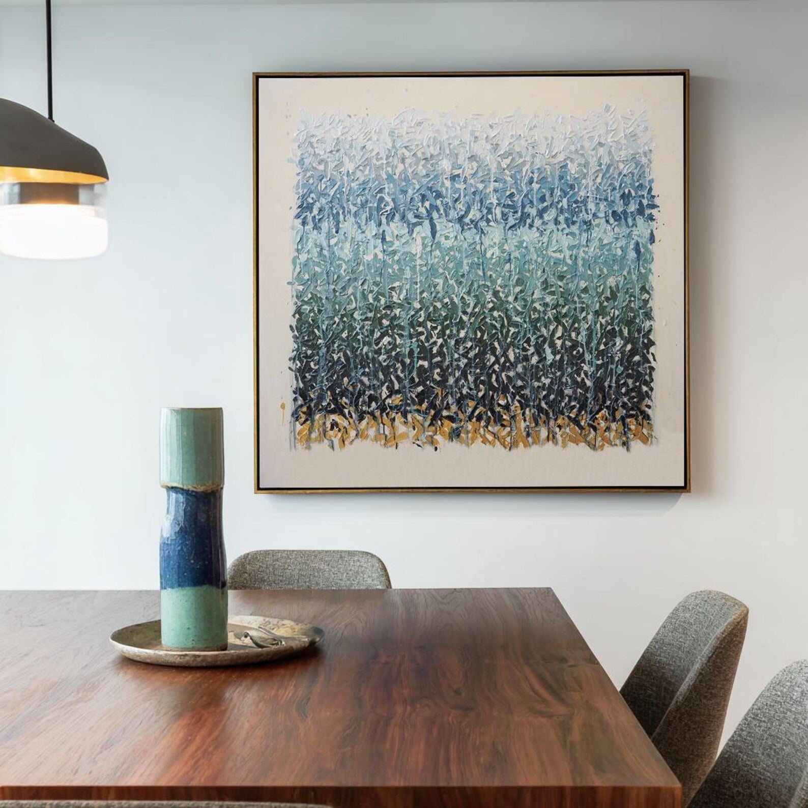 Textured Azure Gradient | Gilded Base