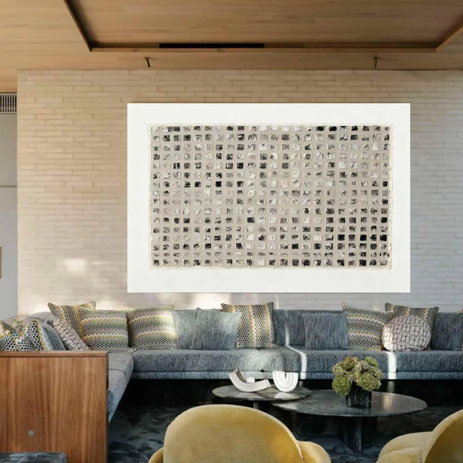 Textured Tessellated Opulence | Grisaille Quadrate