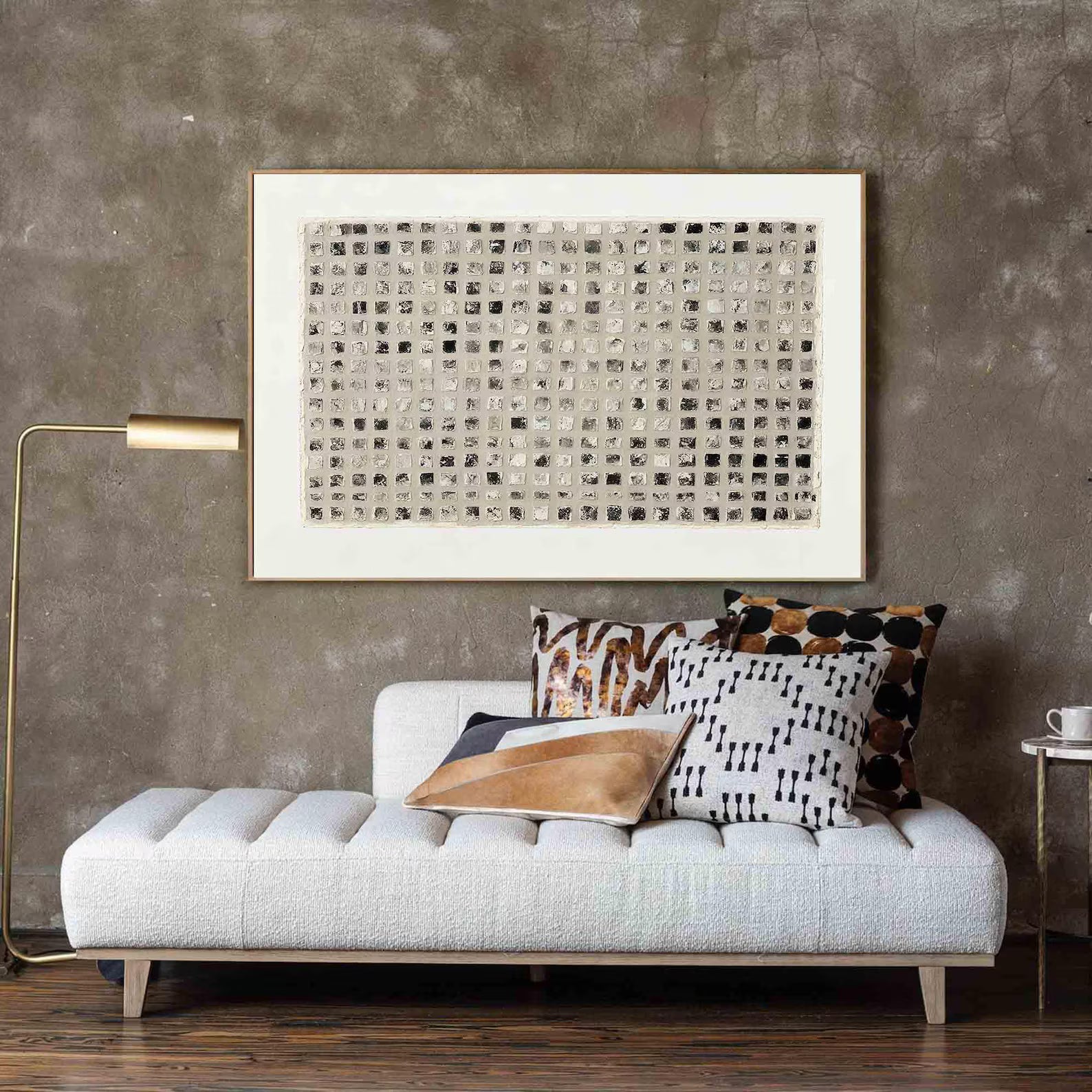 Textured Tessellated Opulence | Grisaille Quadrate