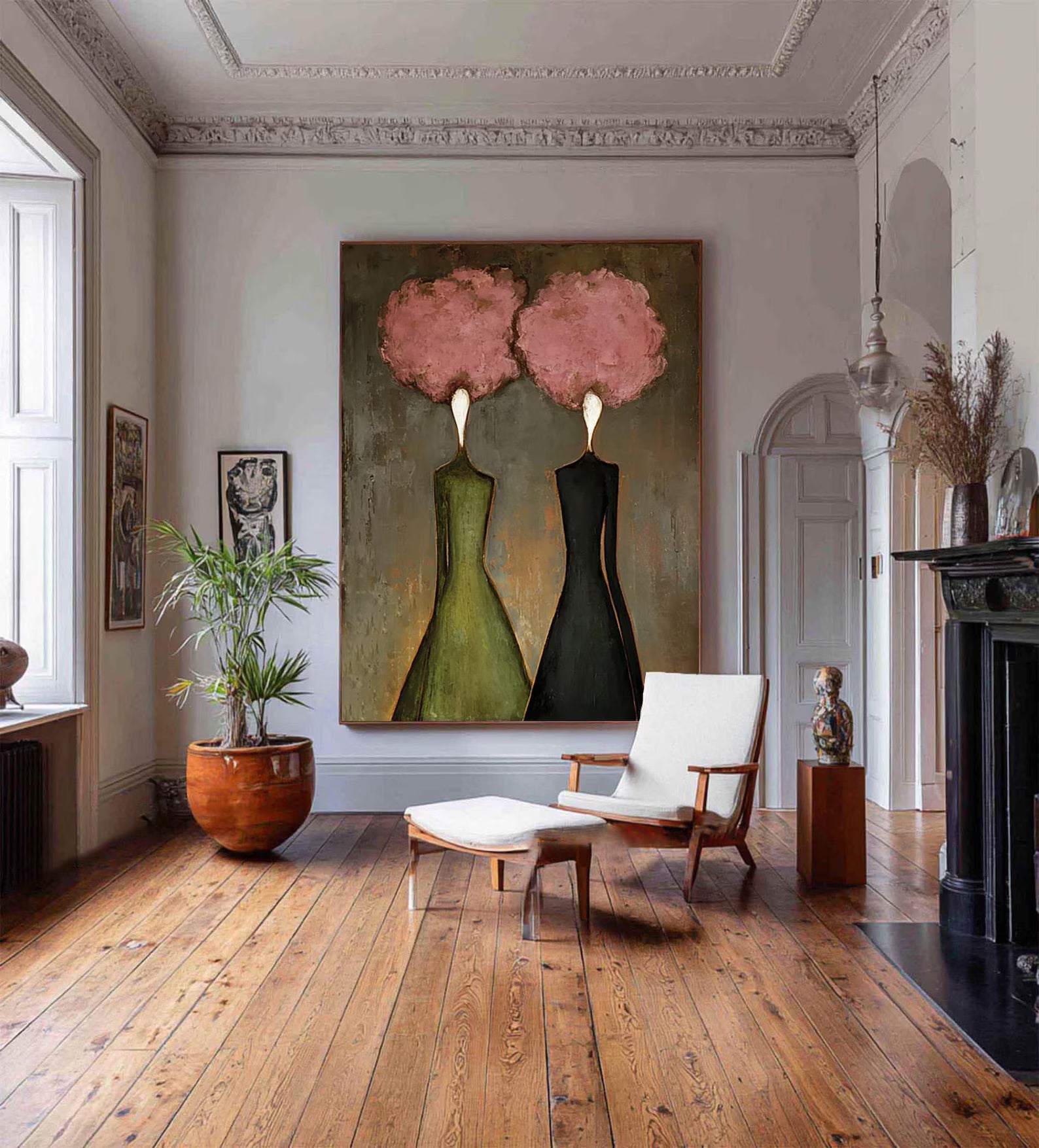 Textured Floral Duality | Pink Duo