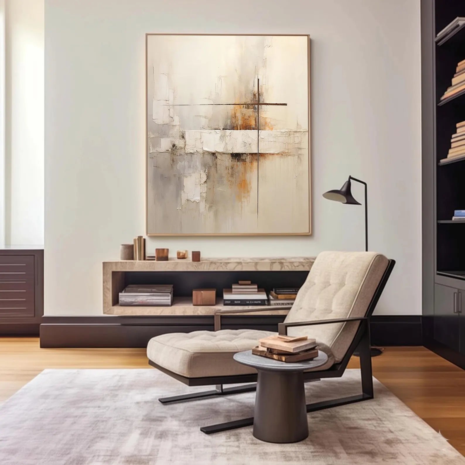 Textured Abstract Serenity | Warm Undertones