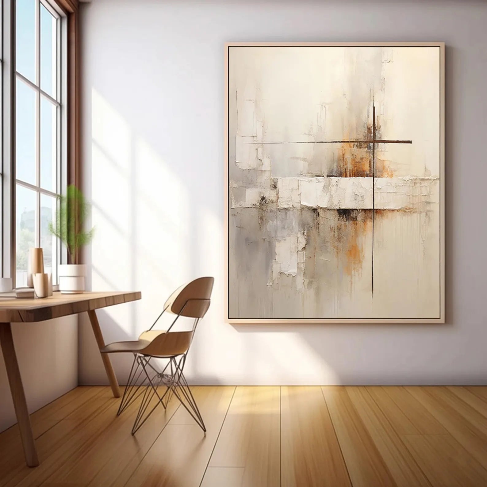 Textured Abstract Serenity | Warm Undertones