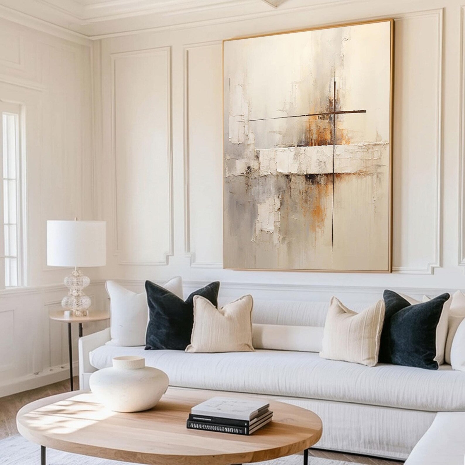 Textured Abstract Serenity | Warm Undertones