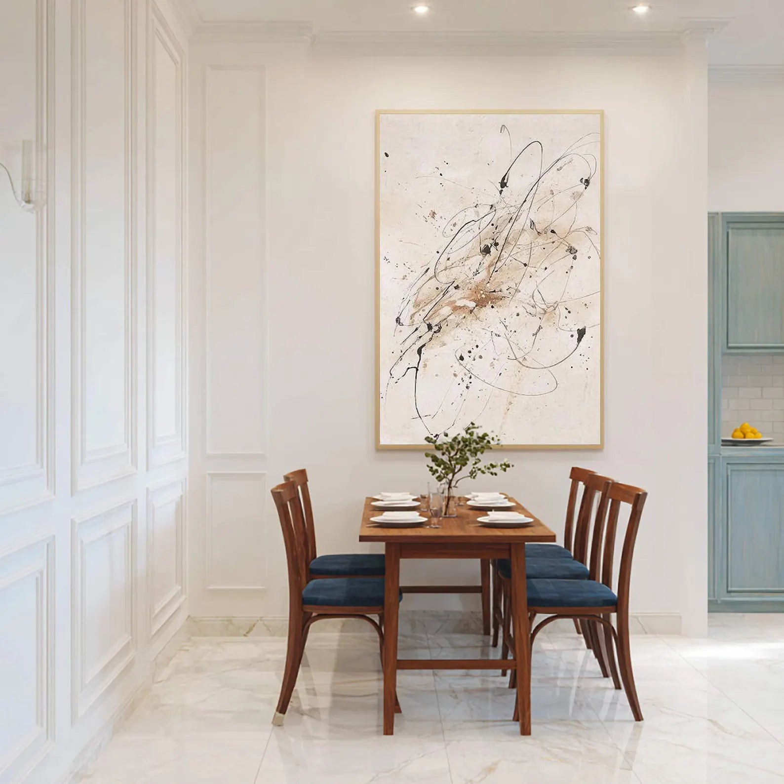 Abstract Ink Splash Art | Subtle Sophistication