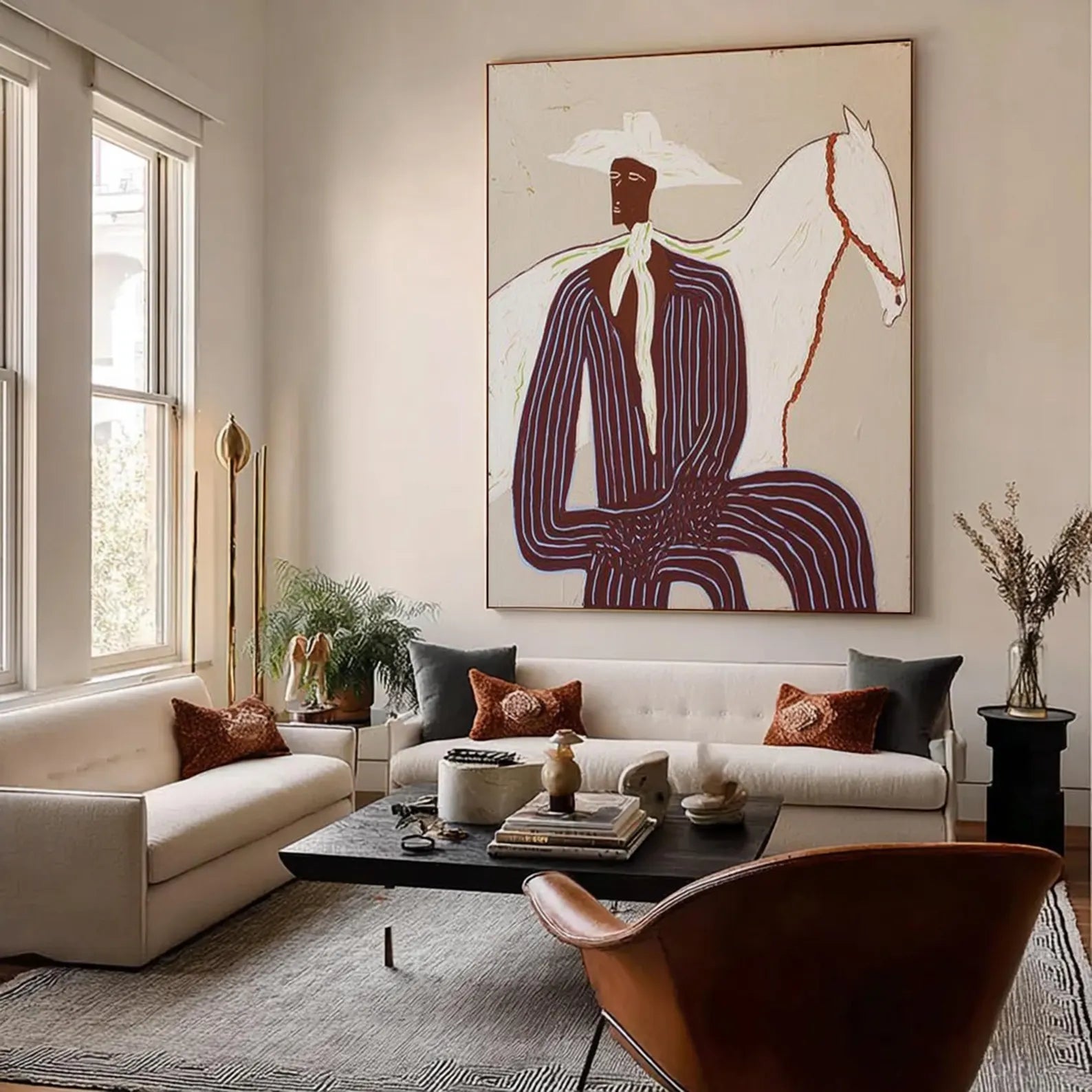 Stylish Equestrian Portrait | White Steed