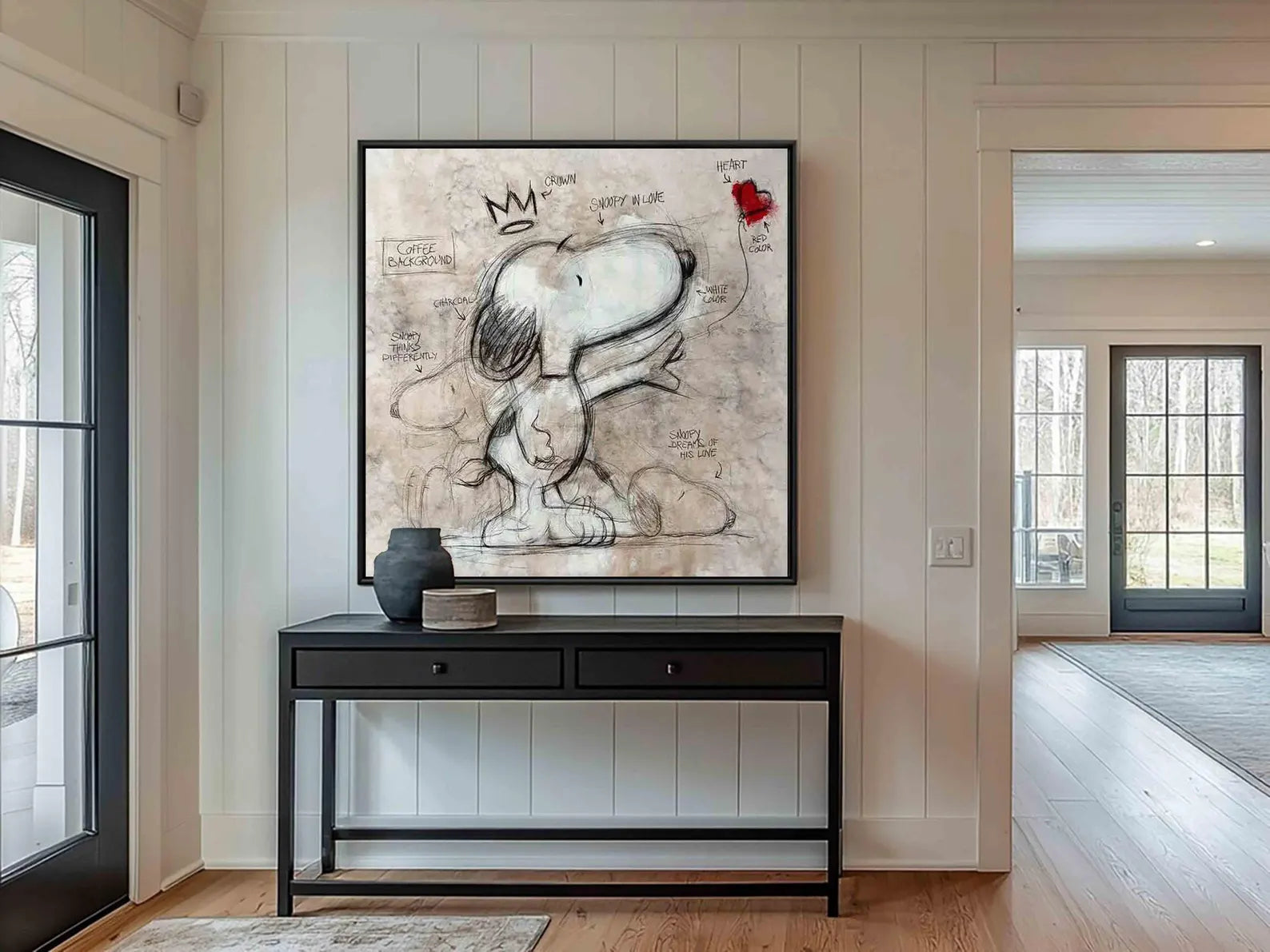 Textured Snoopy Whimsy | Crown Sketch