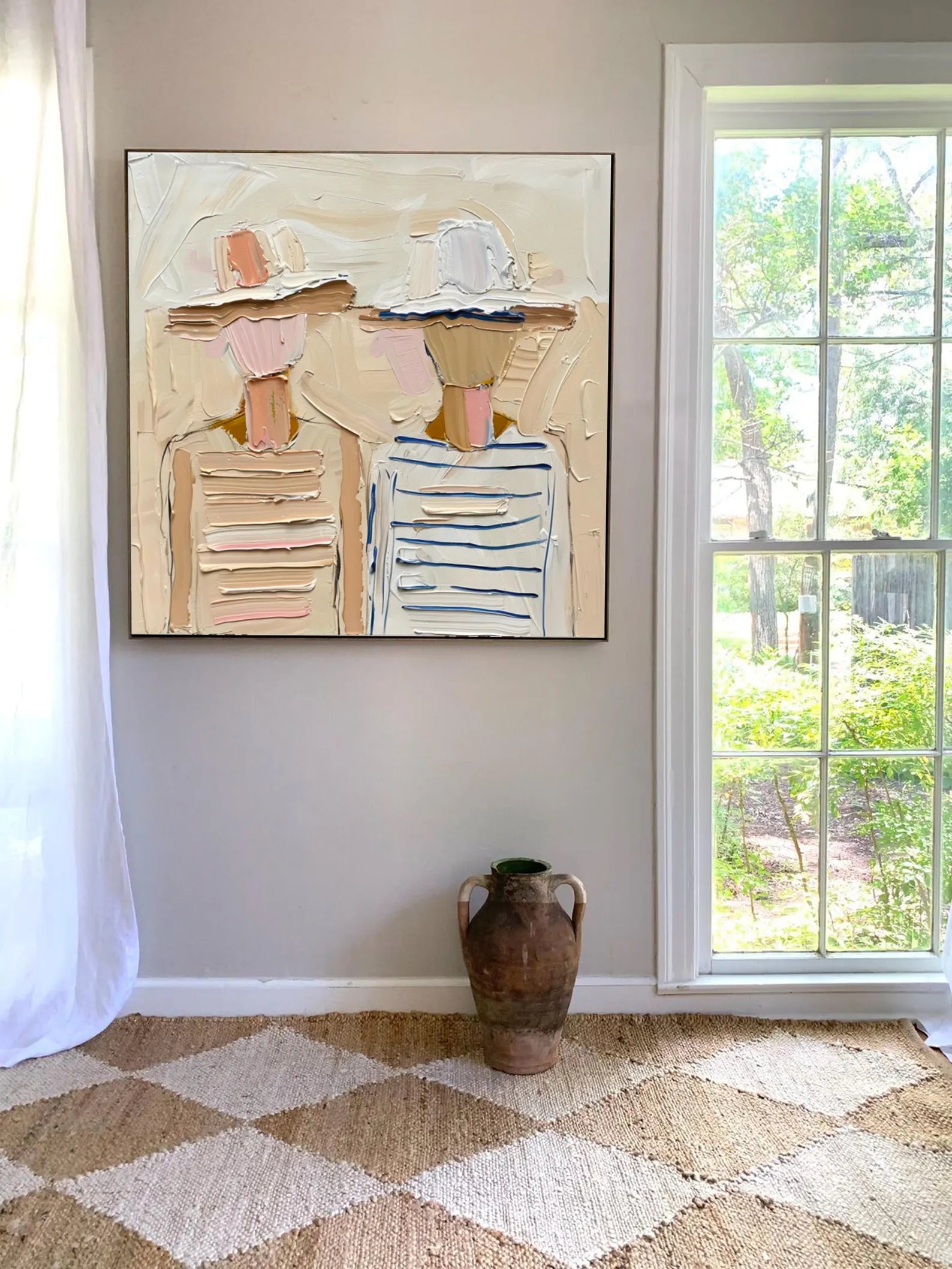 Textured Coastal Companions | Striped Silhouettes