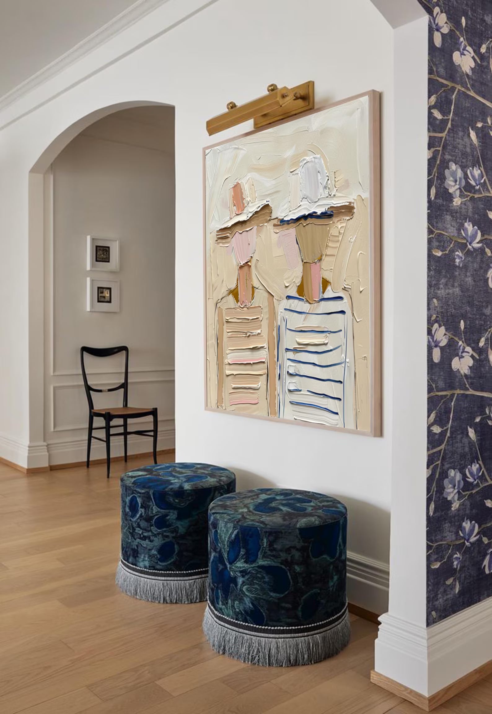 Textured Coastal Companions | Striped Silhouettes