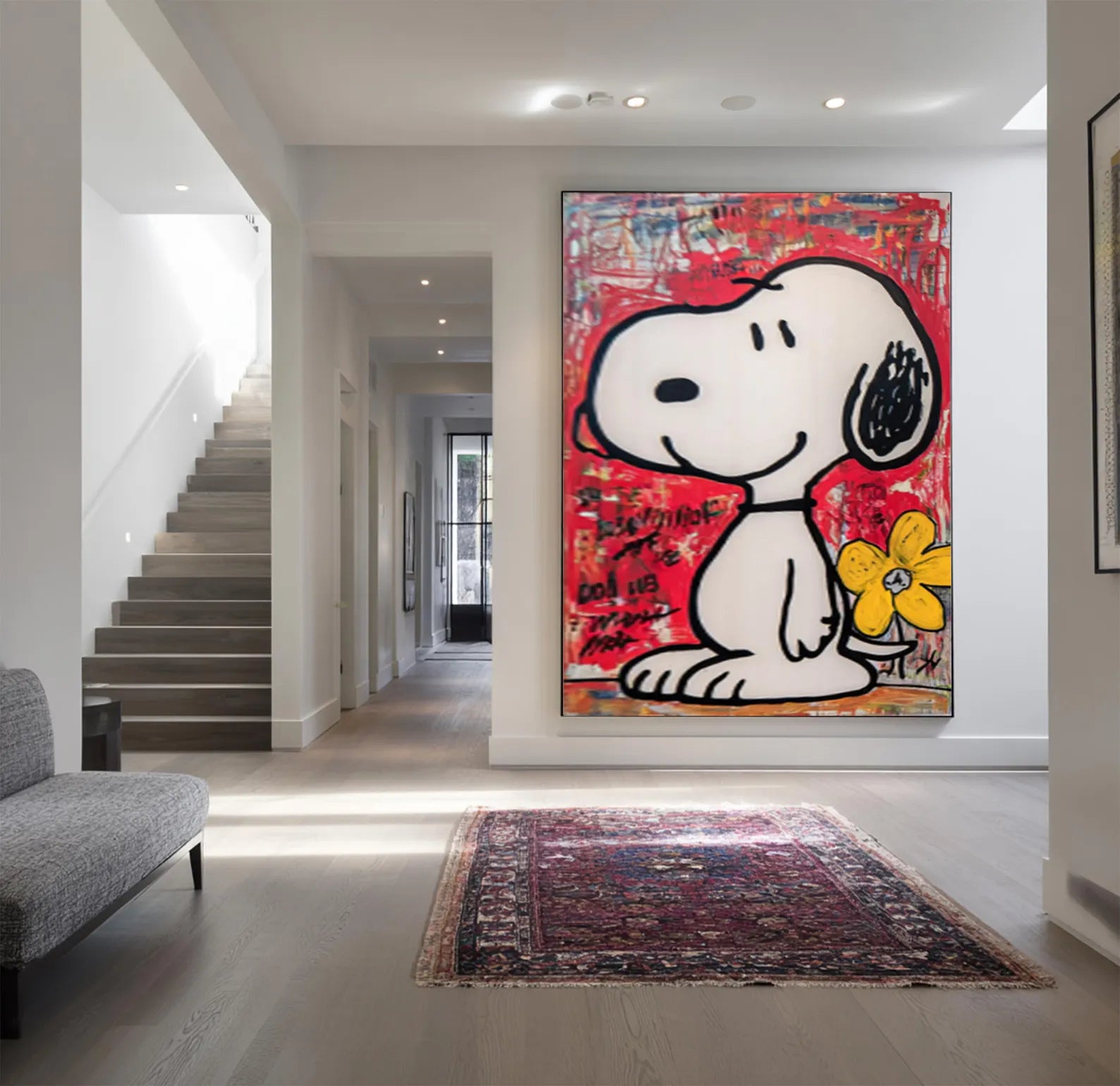 Textured Red Graffiti | Snoopy Bloom