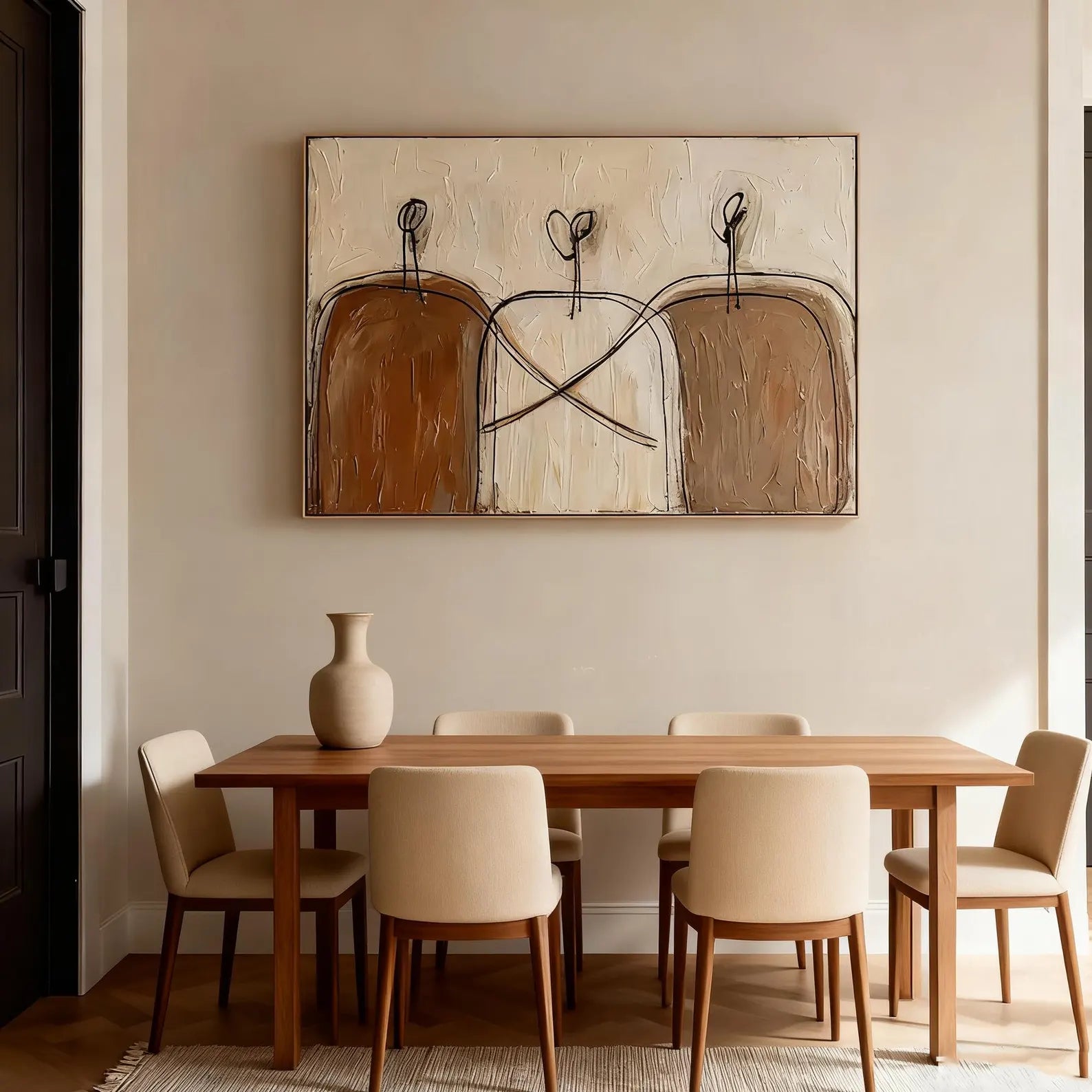 Textured Minimalist Silhouettes | Earth Hues