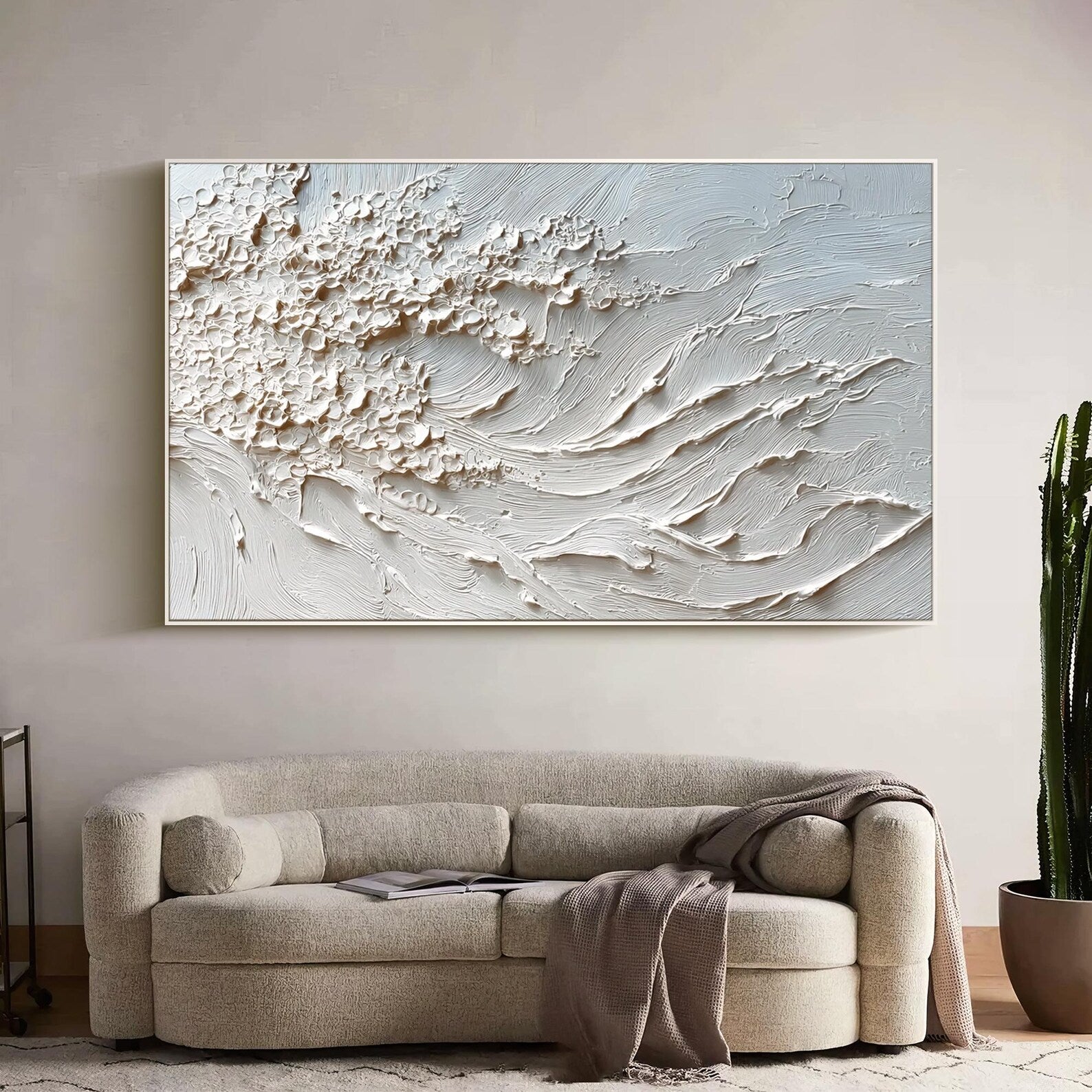 Textured Wave Serenity | Pale Hues