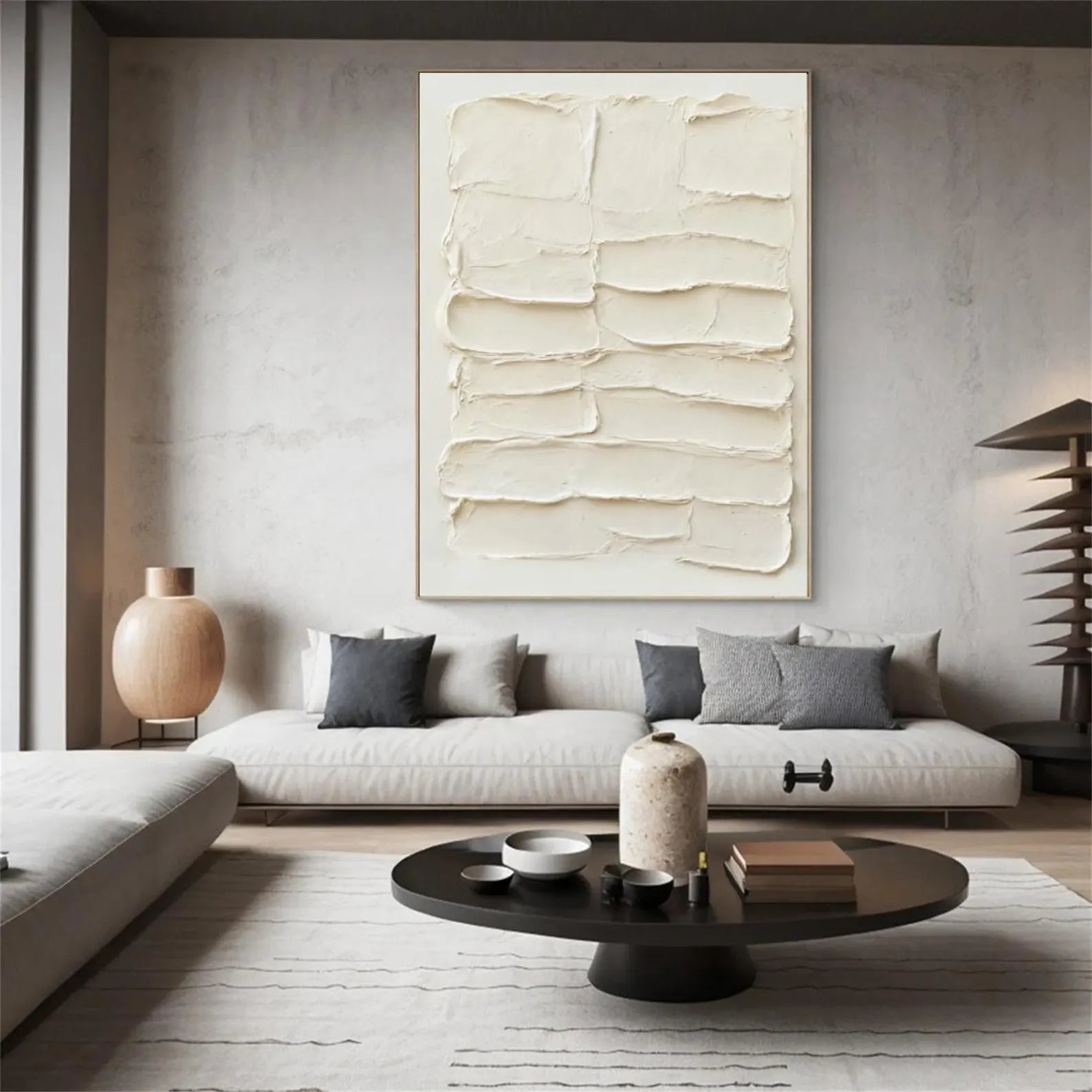 Textured Minimalist Elegance | Cream Layers