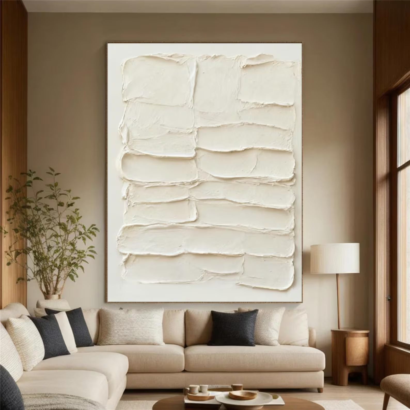 Textured Minimalist Elegance | Cream Layers
