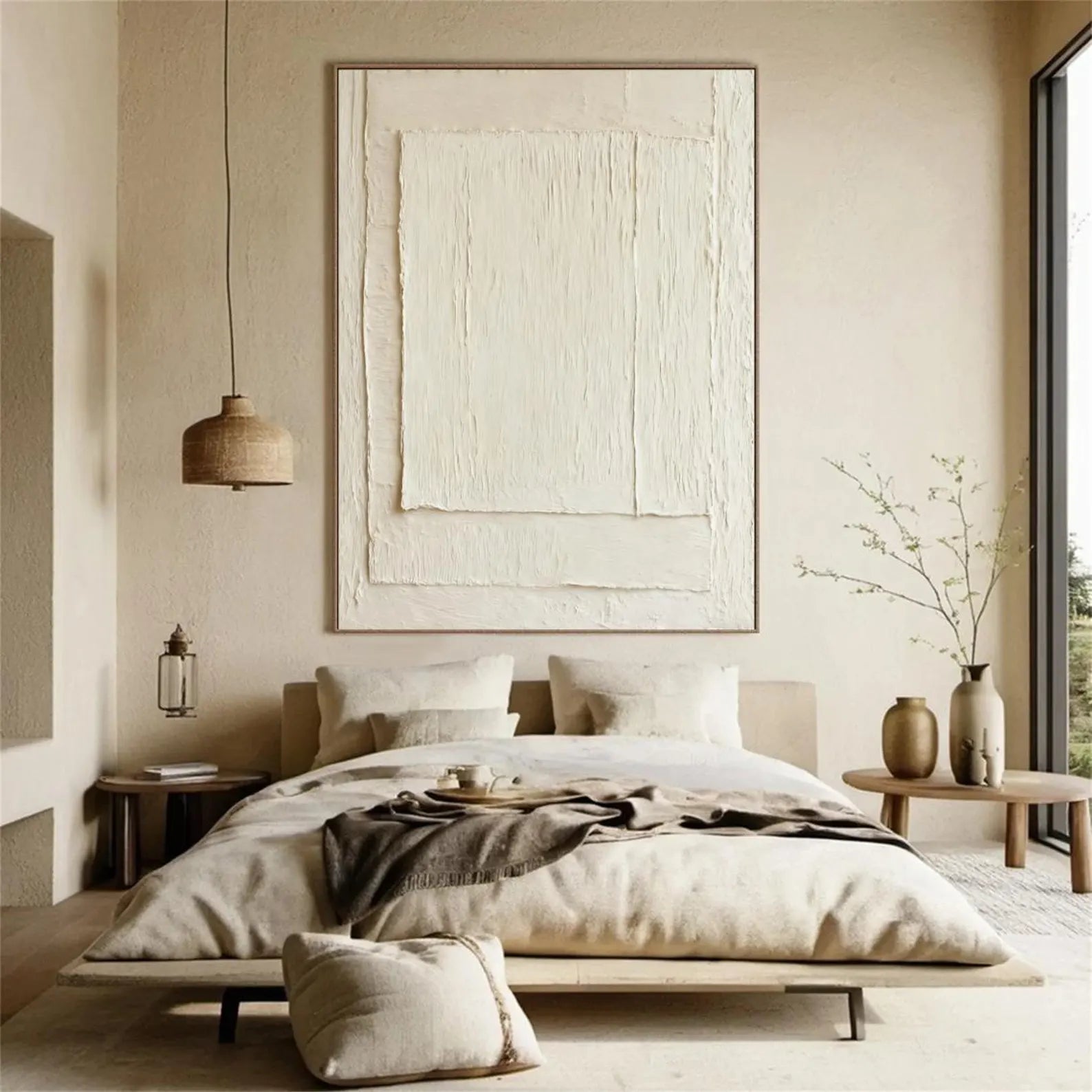 Textured Minimalist Grace | Cream Layers