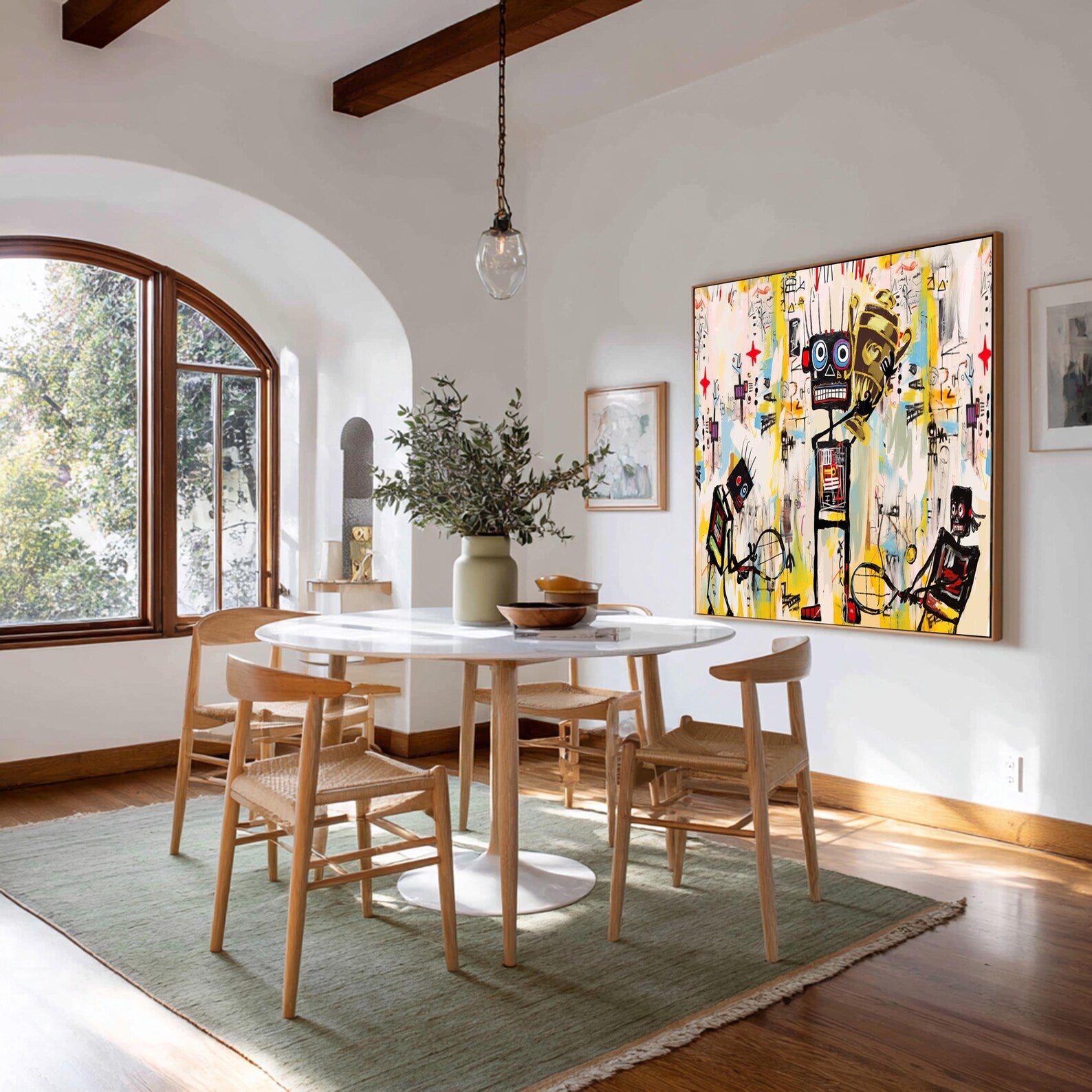 Vibrant Graffiti Ensemble | Robot Figures