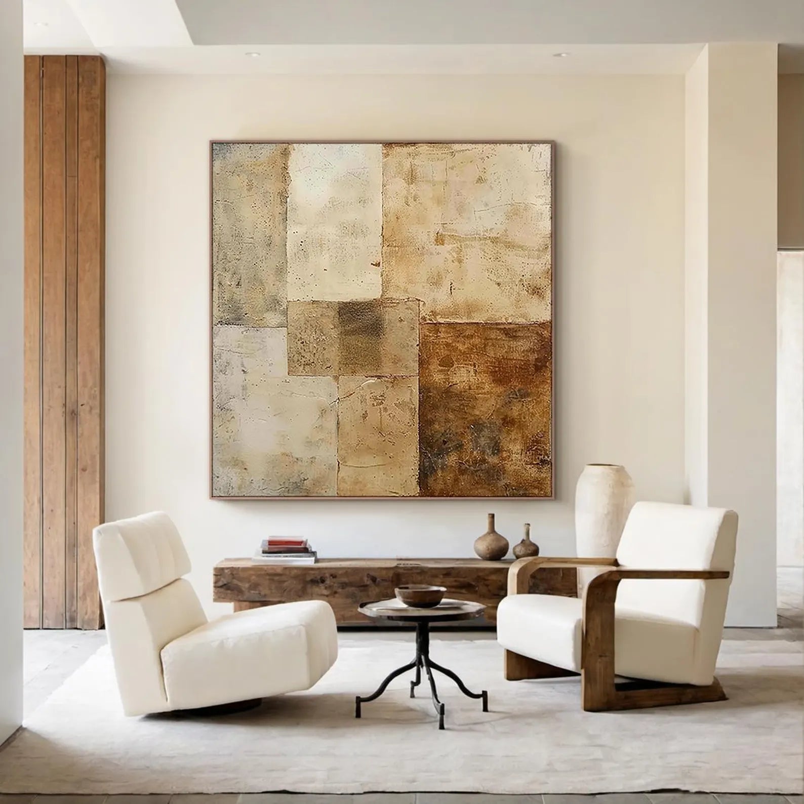 Textured Geometric Neutrality | Earthy Tones