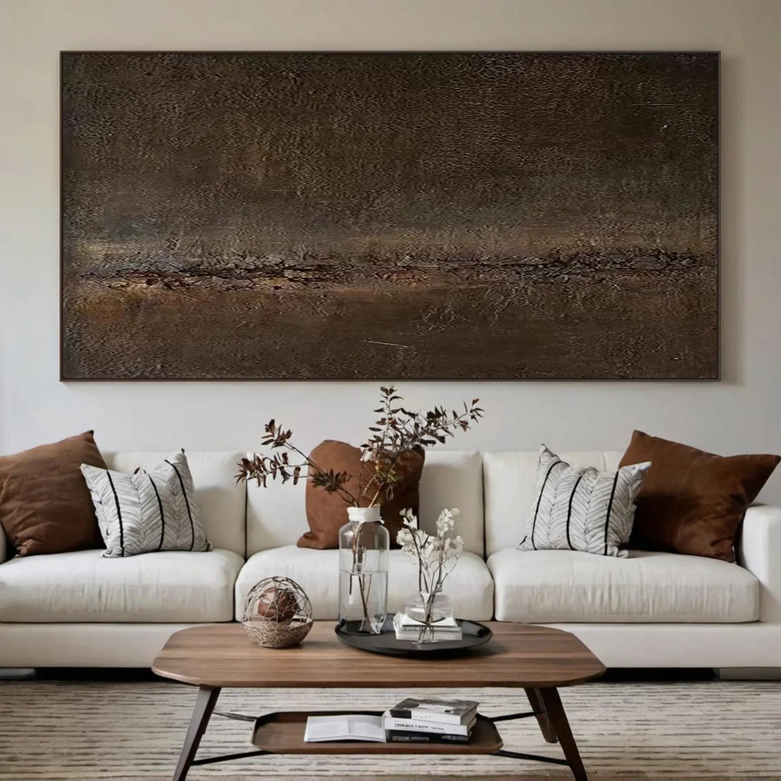 Textured Earthy Depth | Brown Rhythm