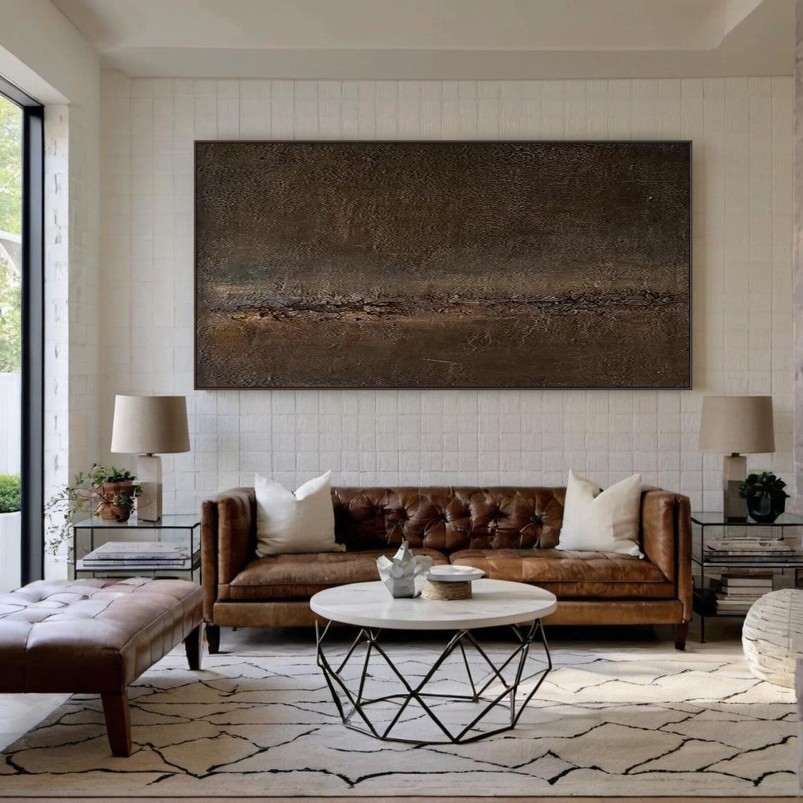 Textured Earthy Depth | Brown Rhythm