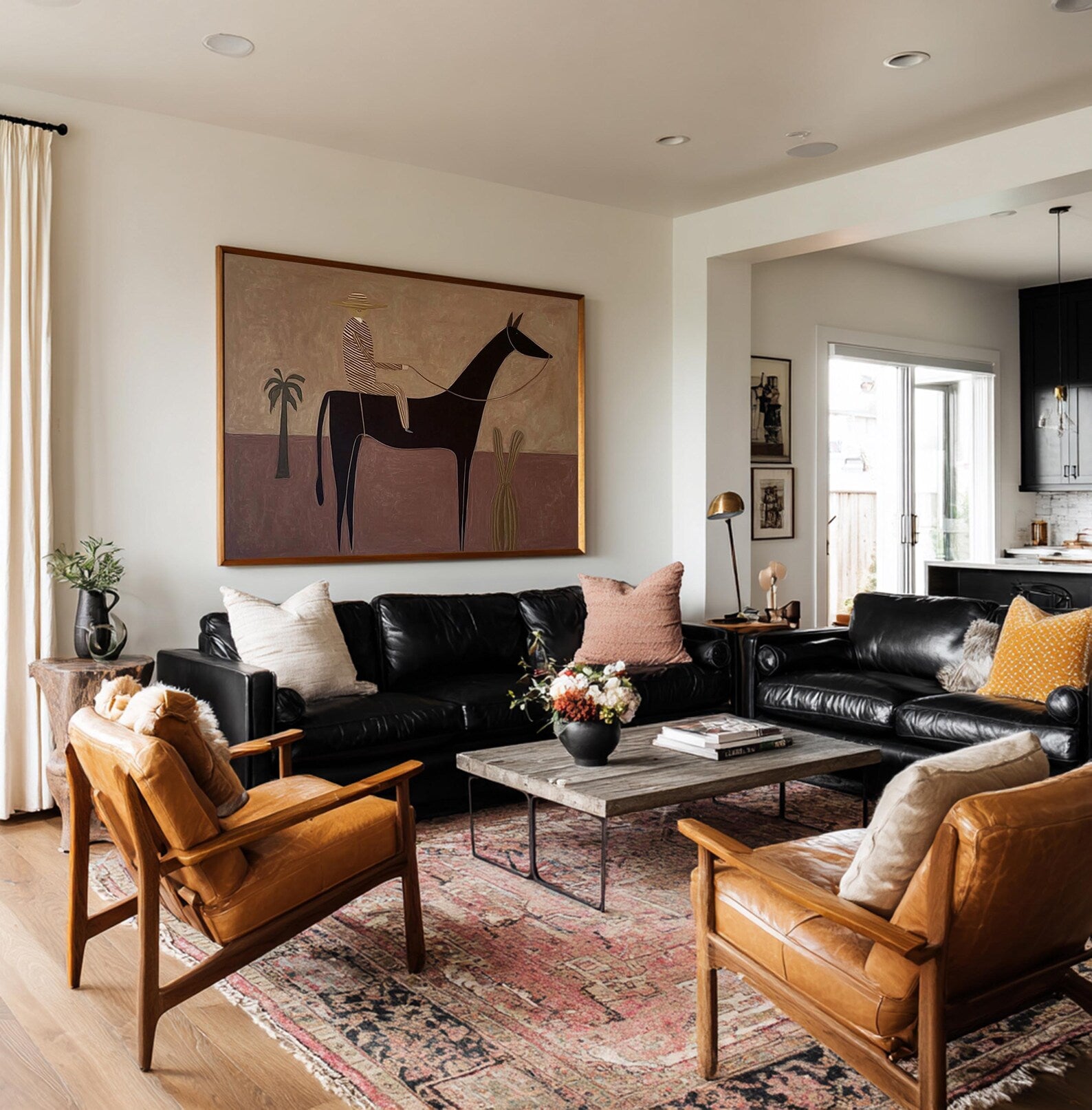 Stylized Equestrian Vista | Desert Palette