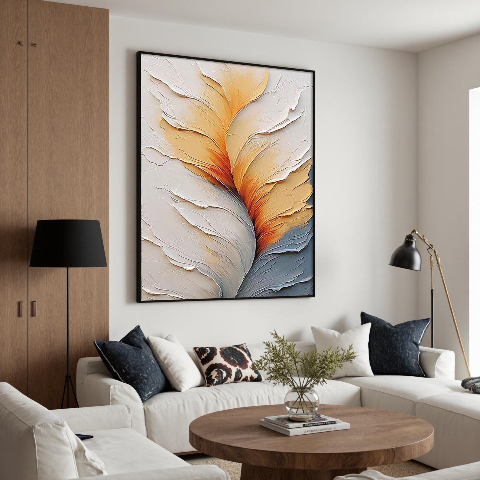 Textured Plume Grace | Warm Gradients