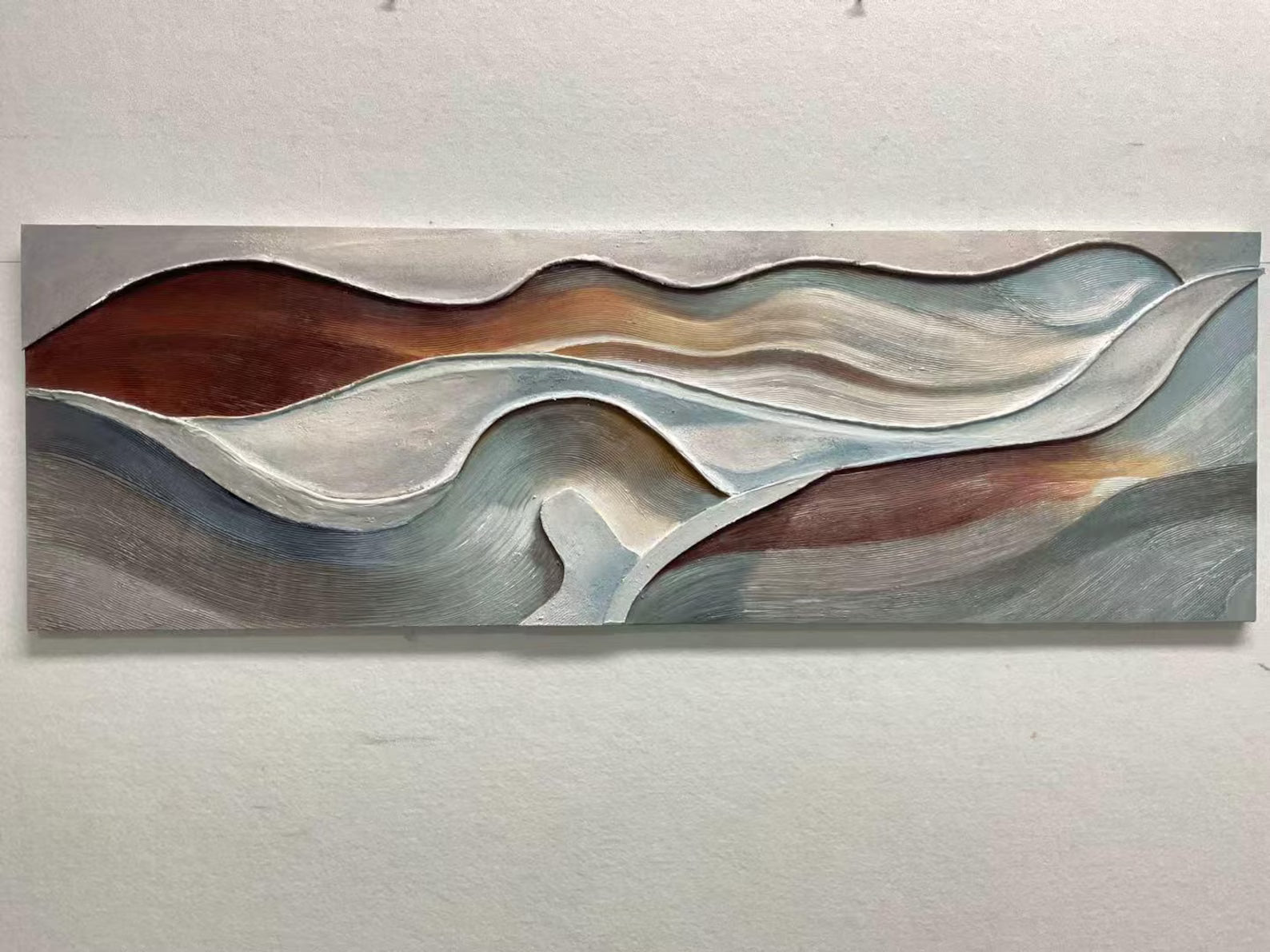 Textured Wave Harmony | Beige Brown