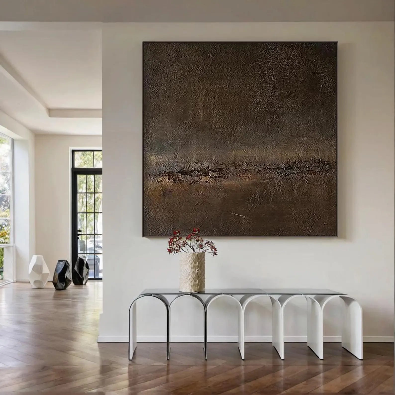 Textured Rustic Opulence | Brown Rhythm