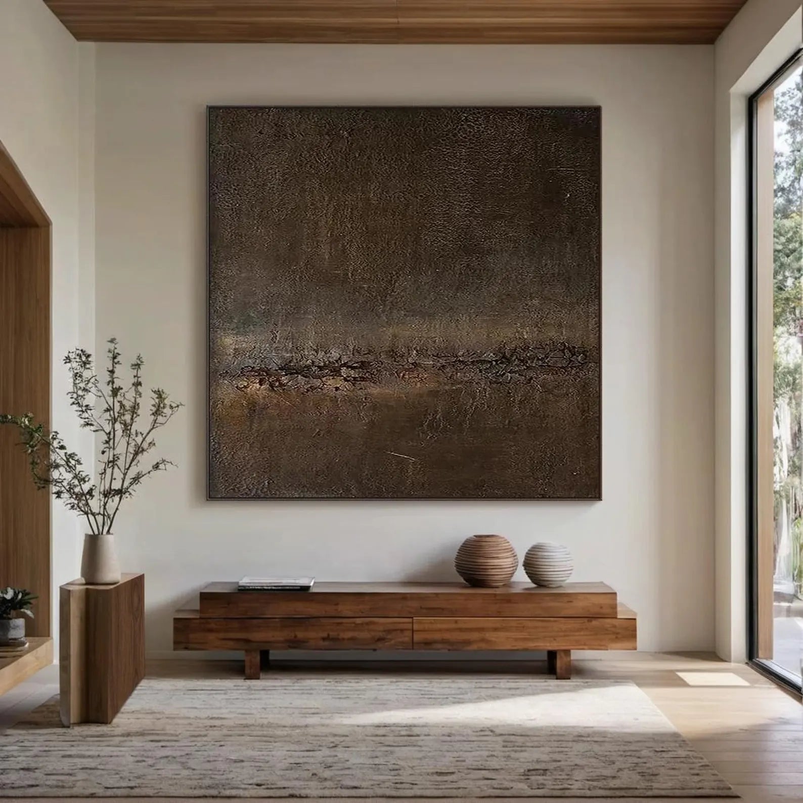 Textured Rustic Opulence | Brown Rhythm