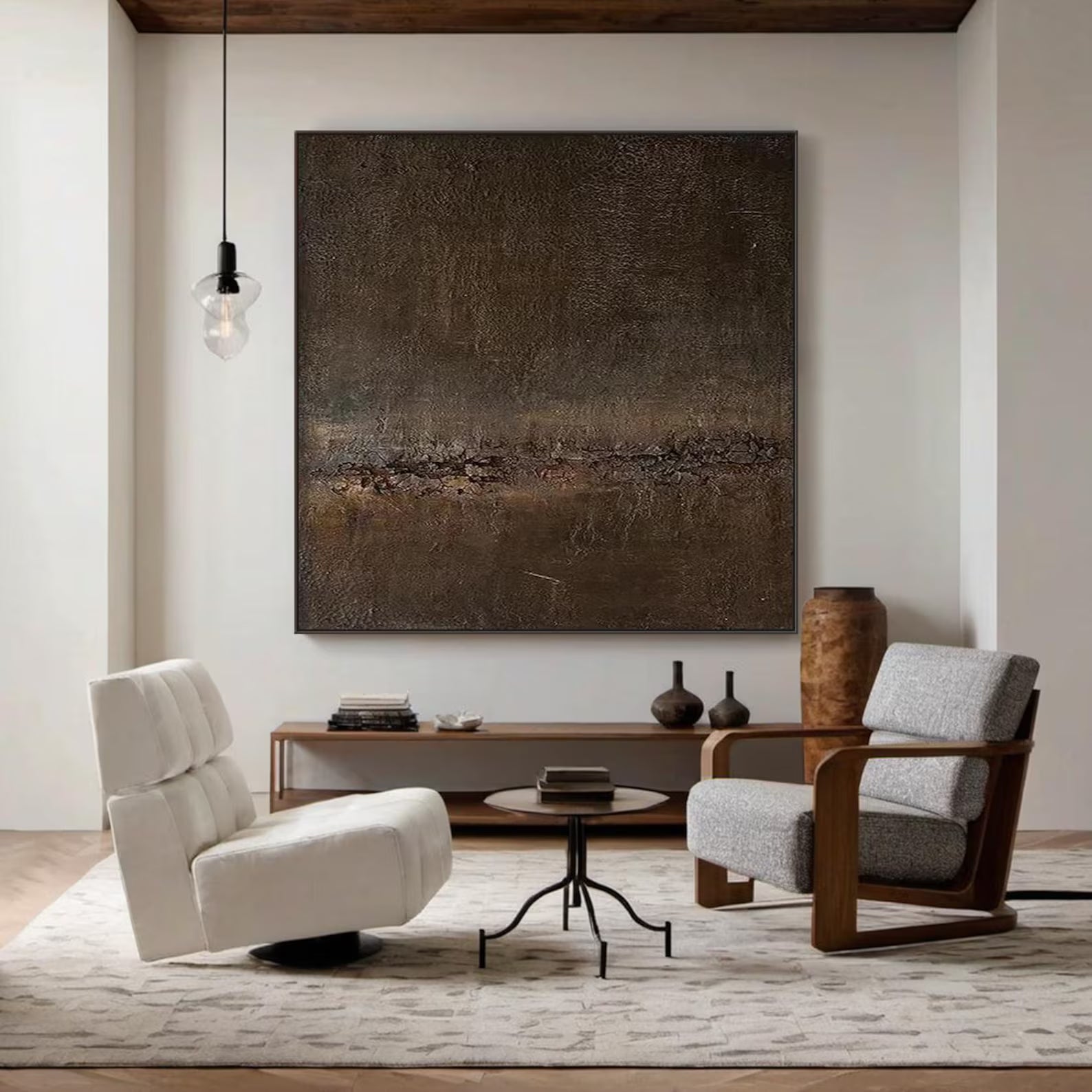 Textured Rustic Opulence | Brown Rhythm