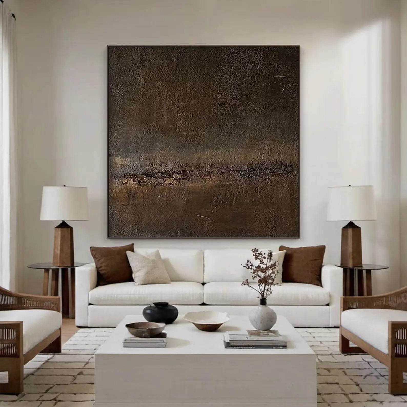 Textured Rustic Opulence | Brown Rhythm