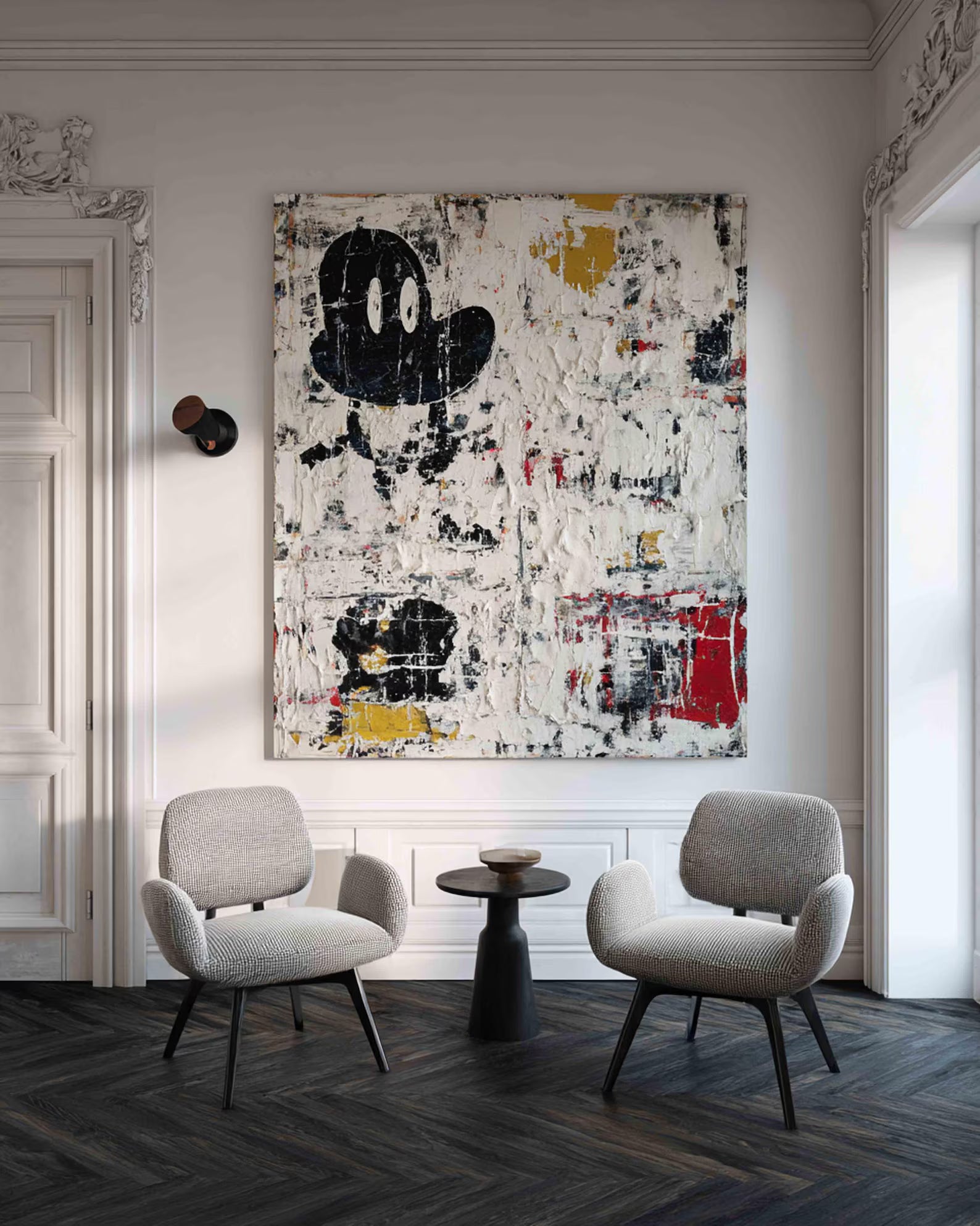 Textured Mickey Whimsy | Distressed Silhouettes