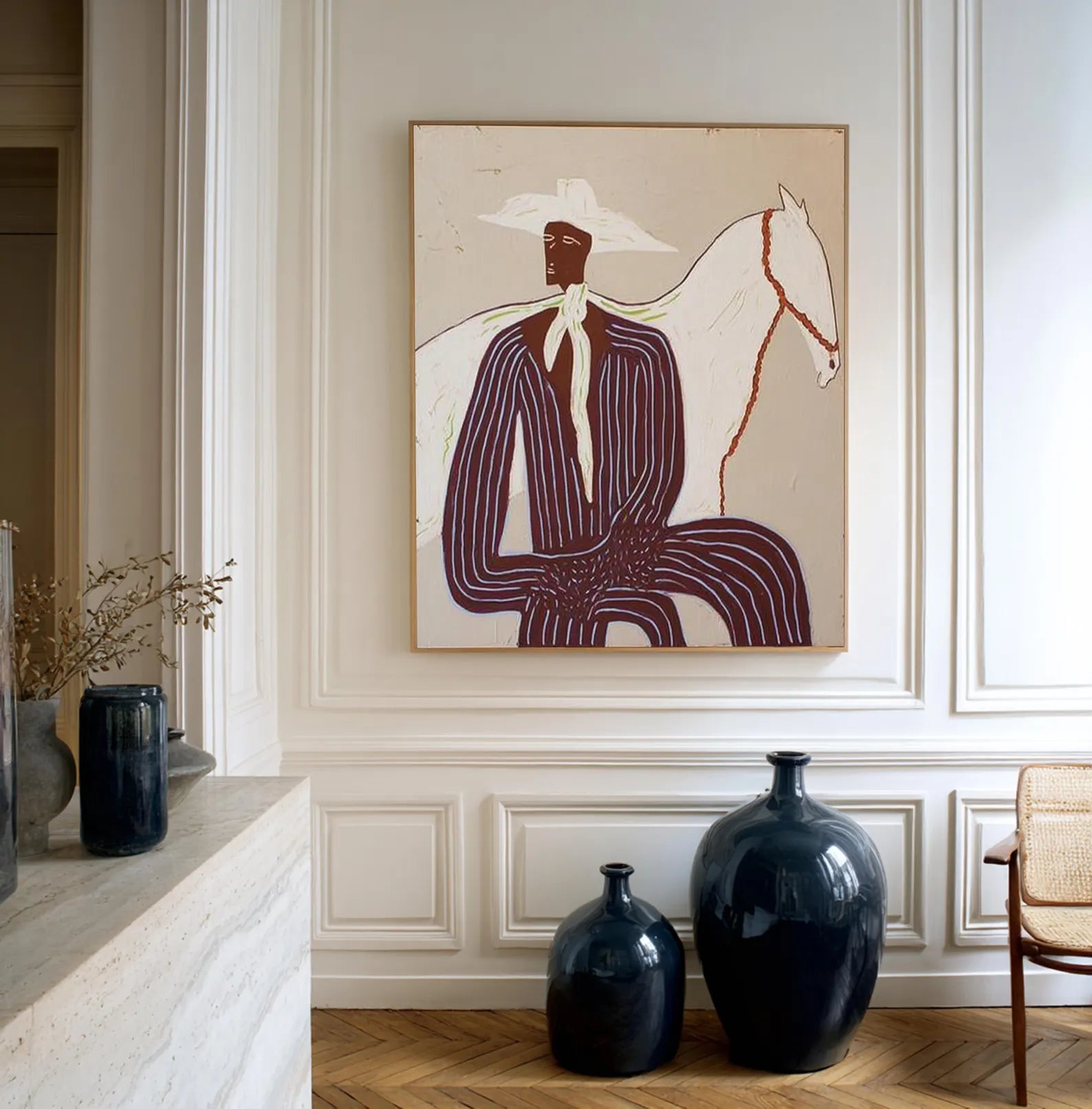 Stylish Equestrian Portrait | White Steed