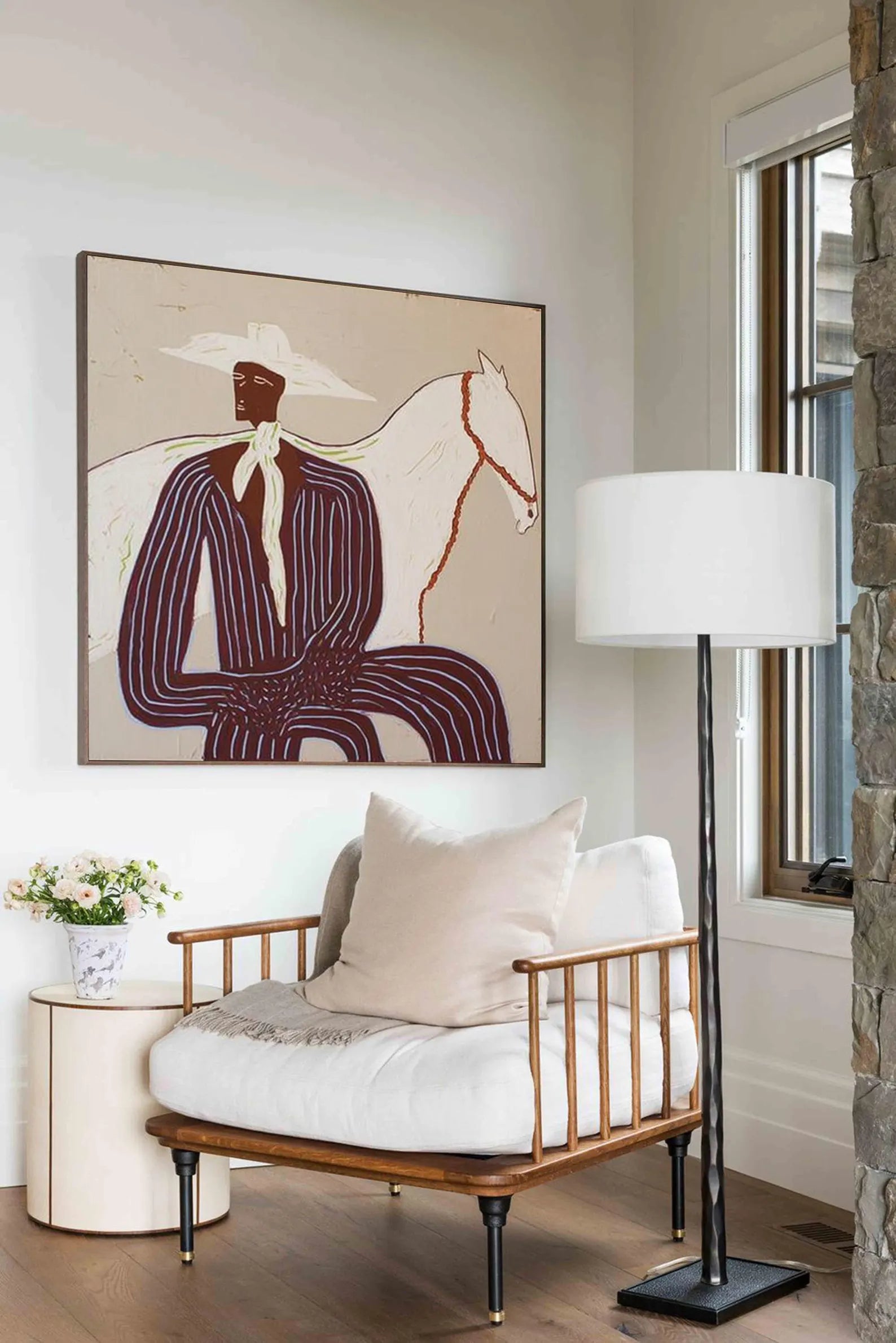 Stylish Equestrian Portrait | White Steed