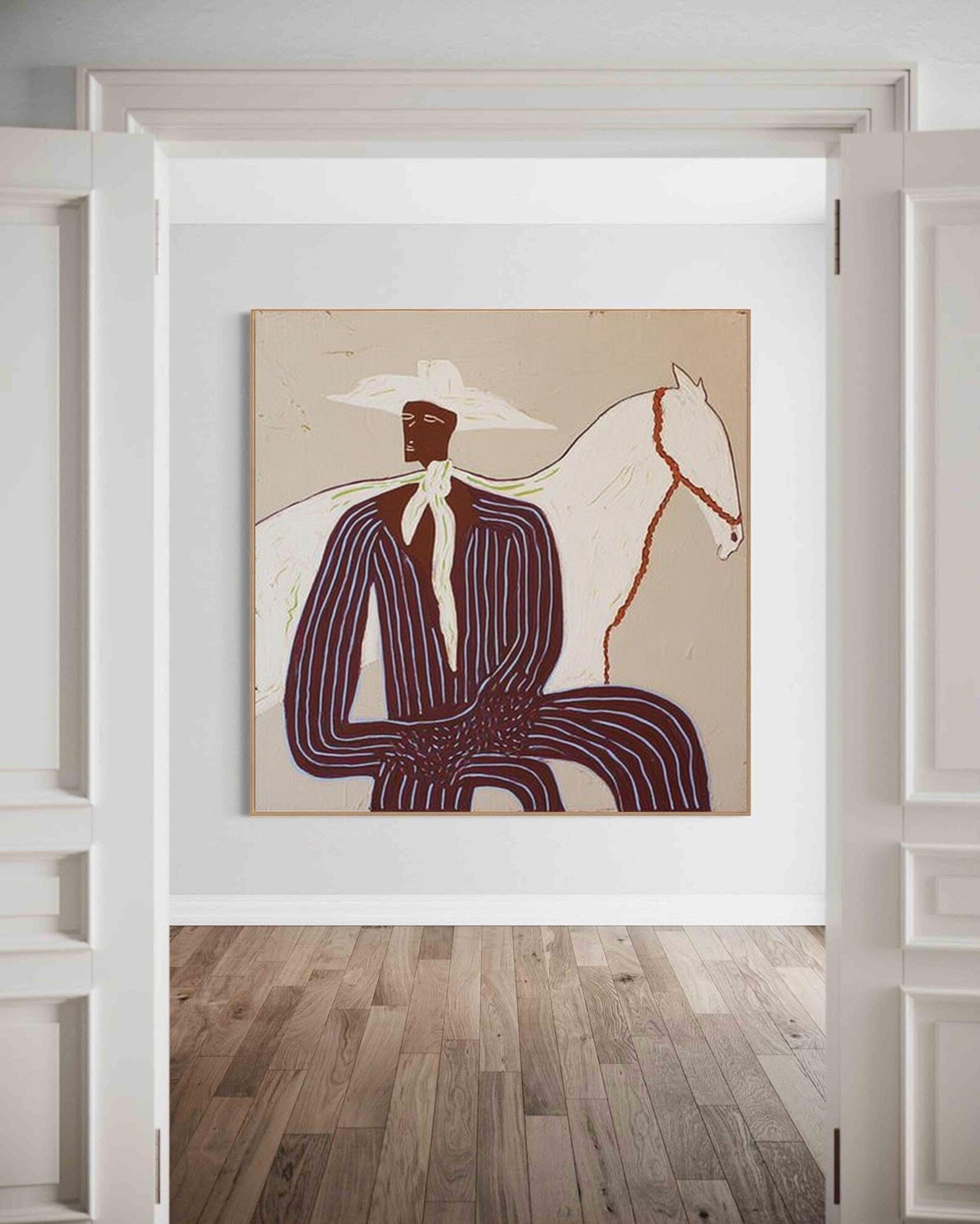 Stylish Equestrian Portrait | White Steed