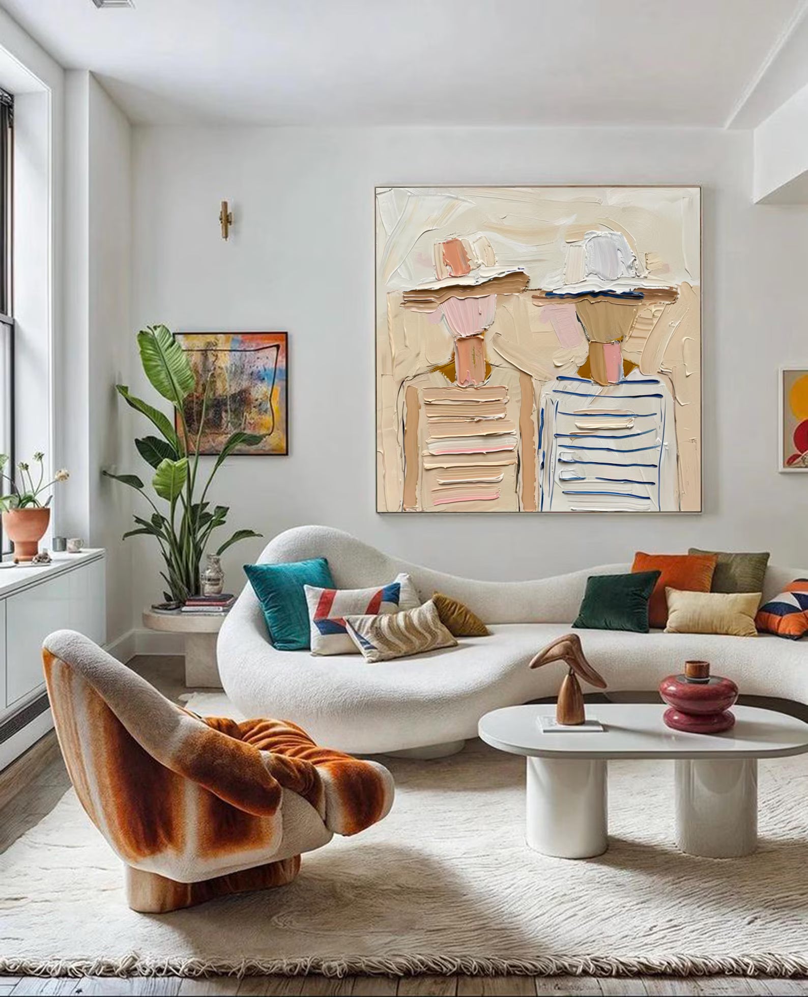 Textured Coastal Companions | Striped Silhouettes