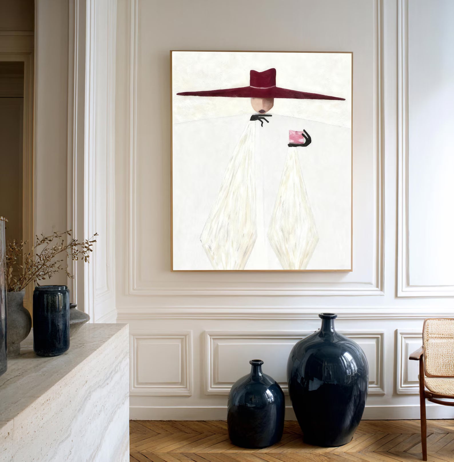 Chic Hat Glamour | Red White