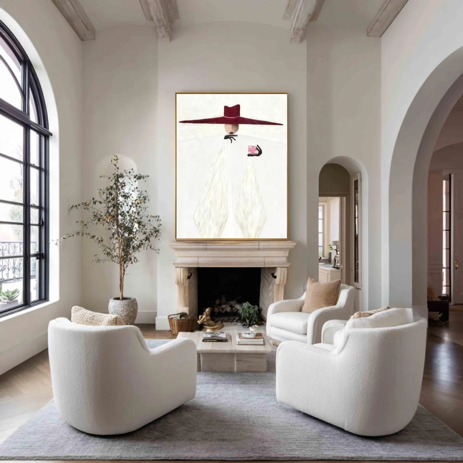 Chic Hat Glamour | Red White